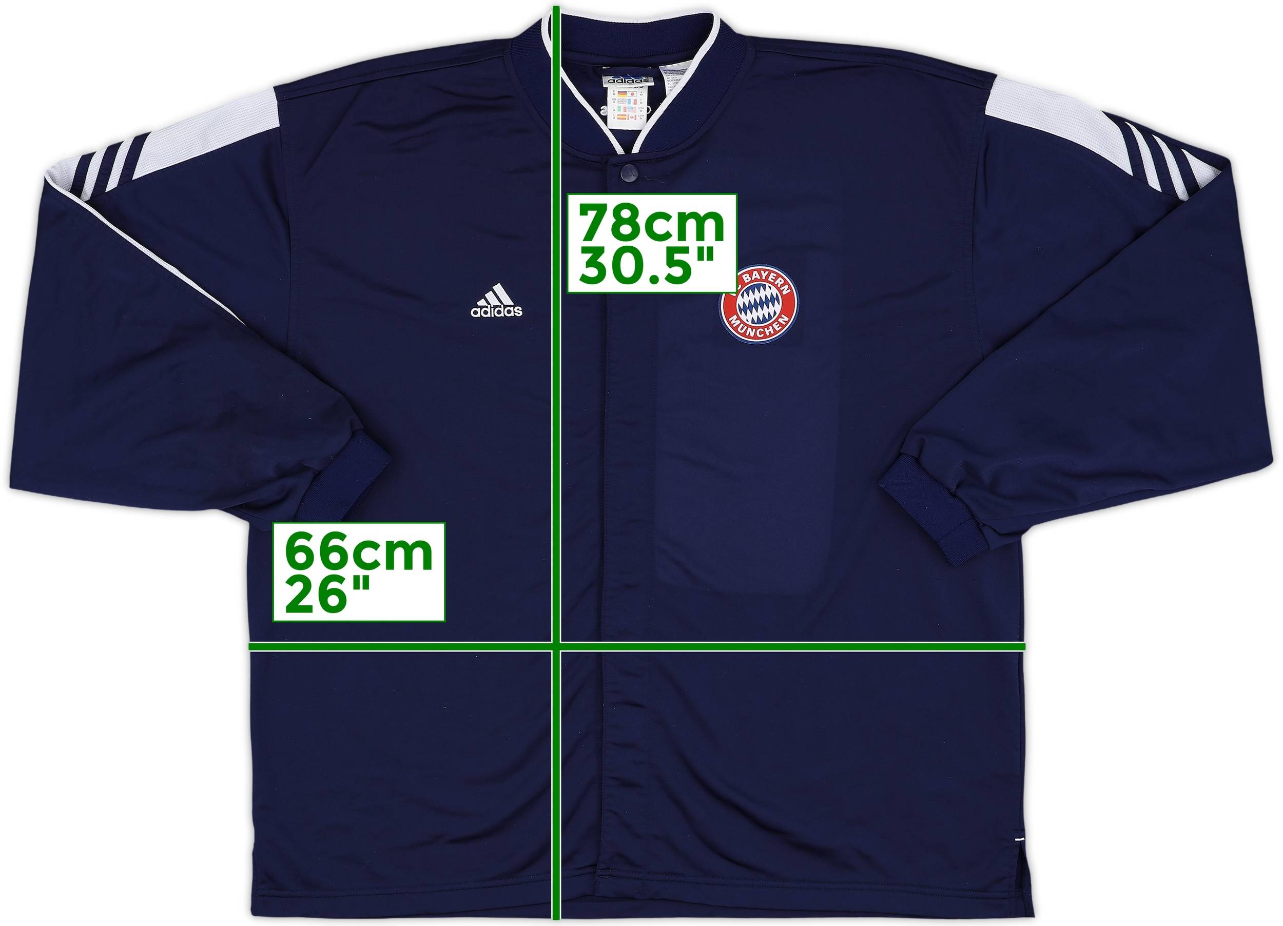 2001-02 Bayern Munich adidas Track Jacket - 8/10 - (M)