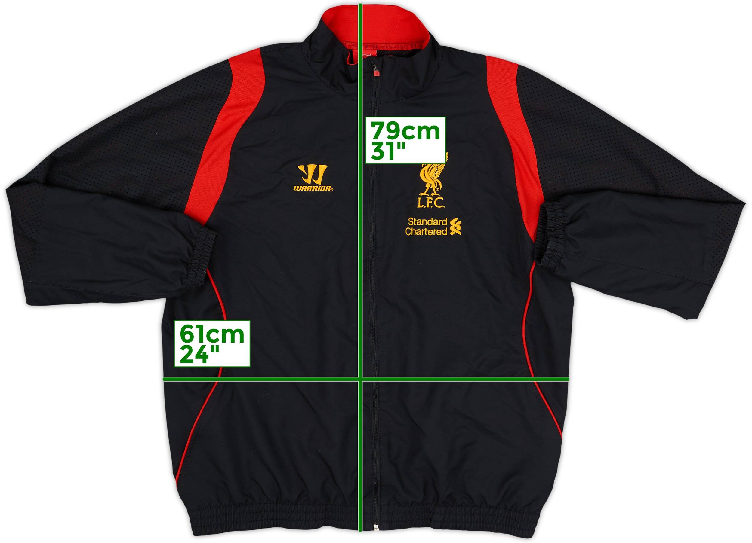Liverpool FC Warrior 12-13ジャケット Mサイズ 2012-13 Liverpool Warrior Rain Jacket Football Shirt Vintage