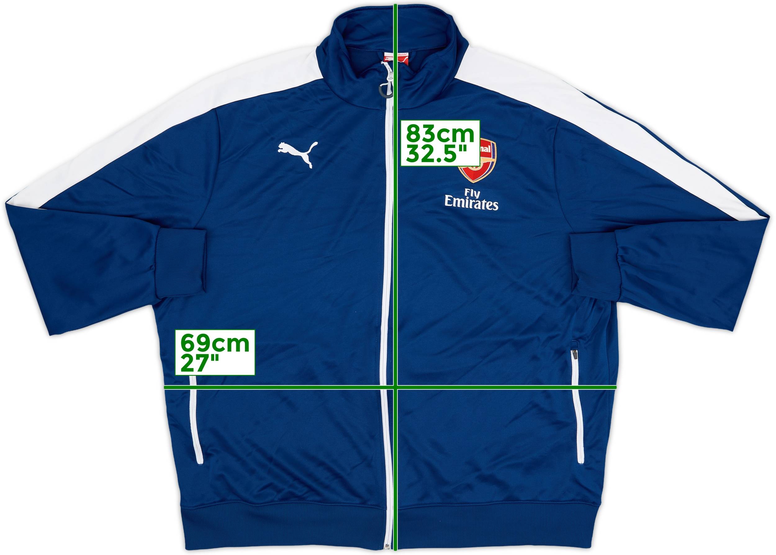 2014-15 Arsenal Puma Track Jacket - 7/10 - (3XL)