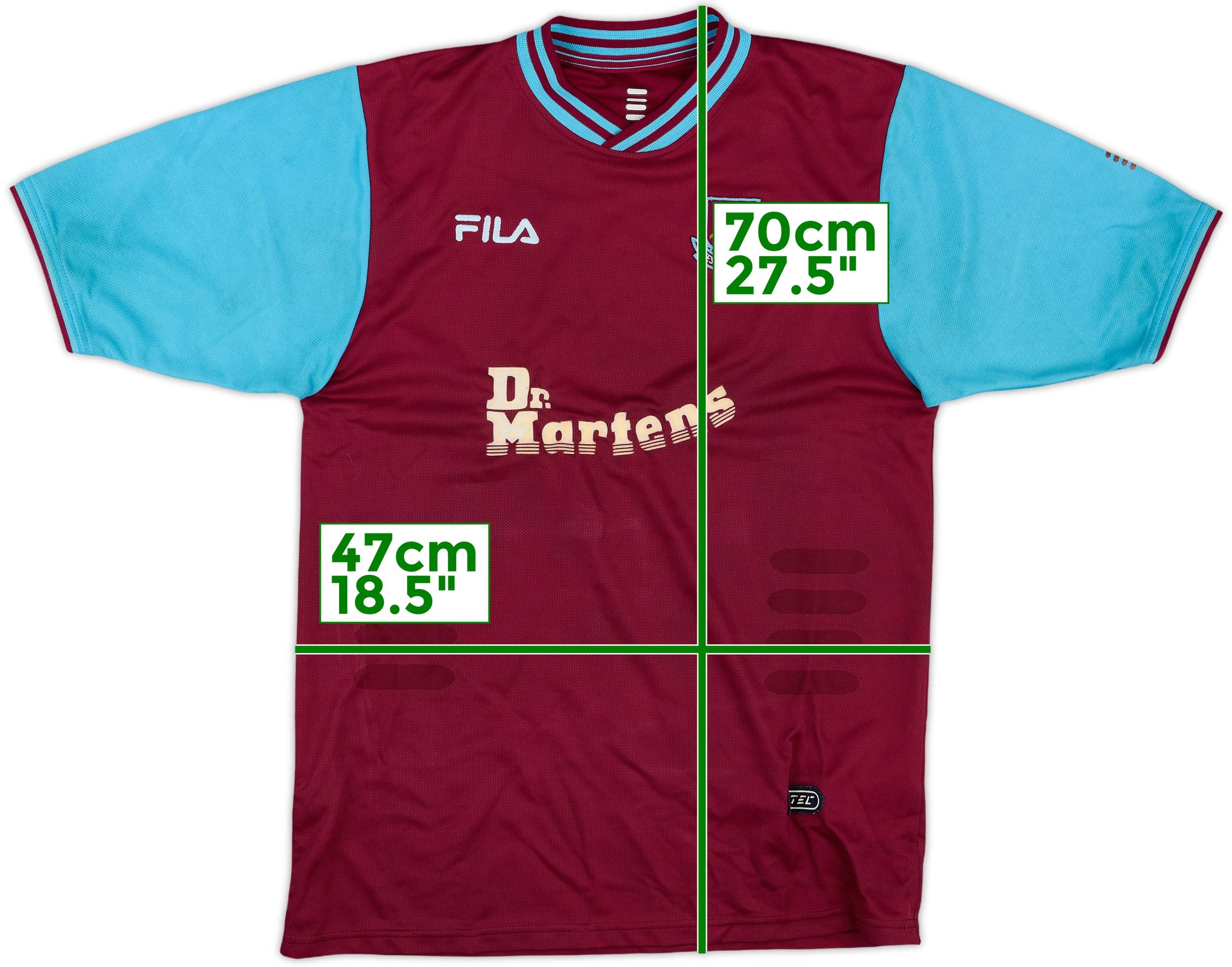 品質満点 2001-03 West Ham Home Shirt - 6/10 - (XL.Boys) ウェア