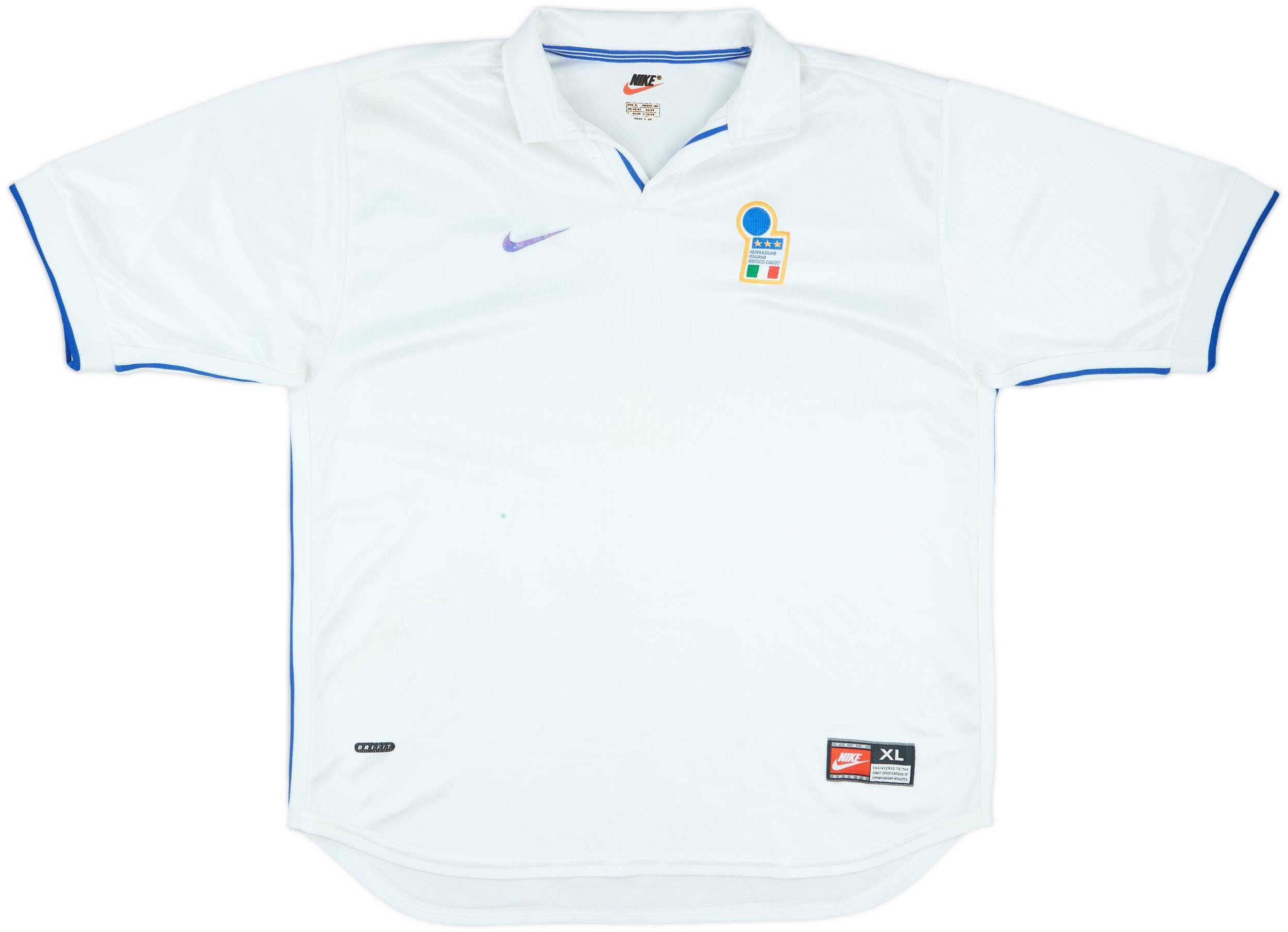 ウェア NIKE 1997-98 ITALY SHIRT JERSEY Vintage Italy Jersey 1997-98 Nike Blue XL Training Soccer