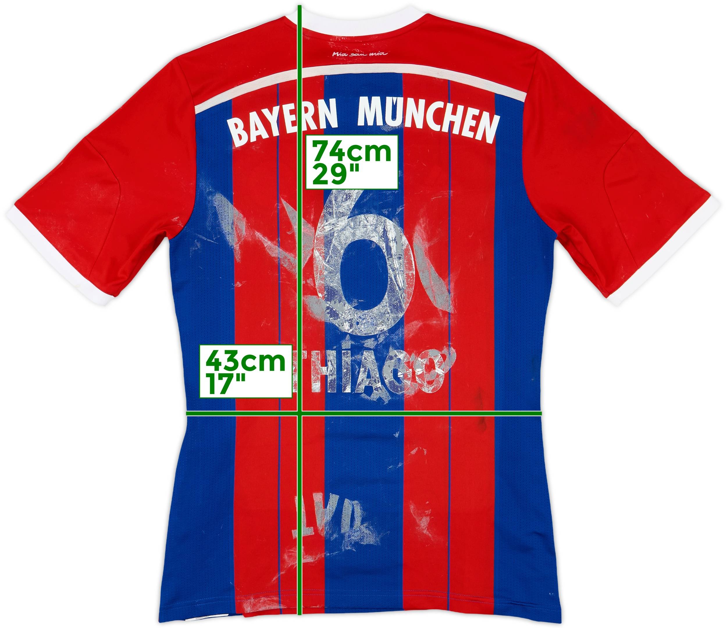 新発売の Home Signed Munich Bayern 2014-15 Shirt (M) - 3/10 - #6 Thiago ウェア