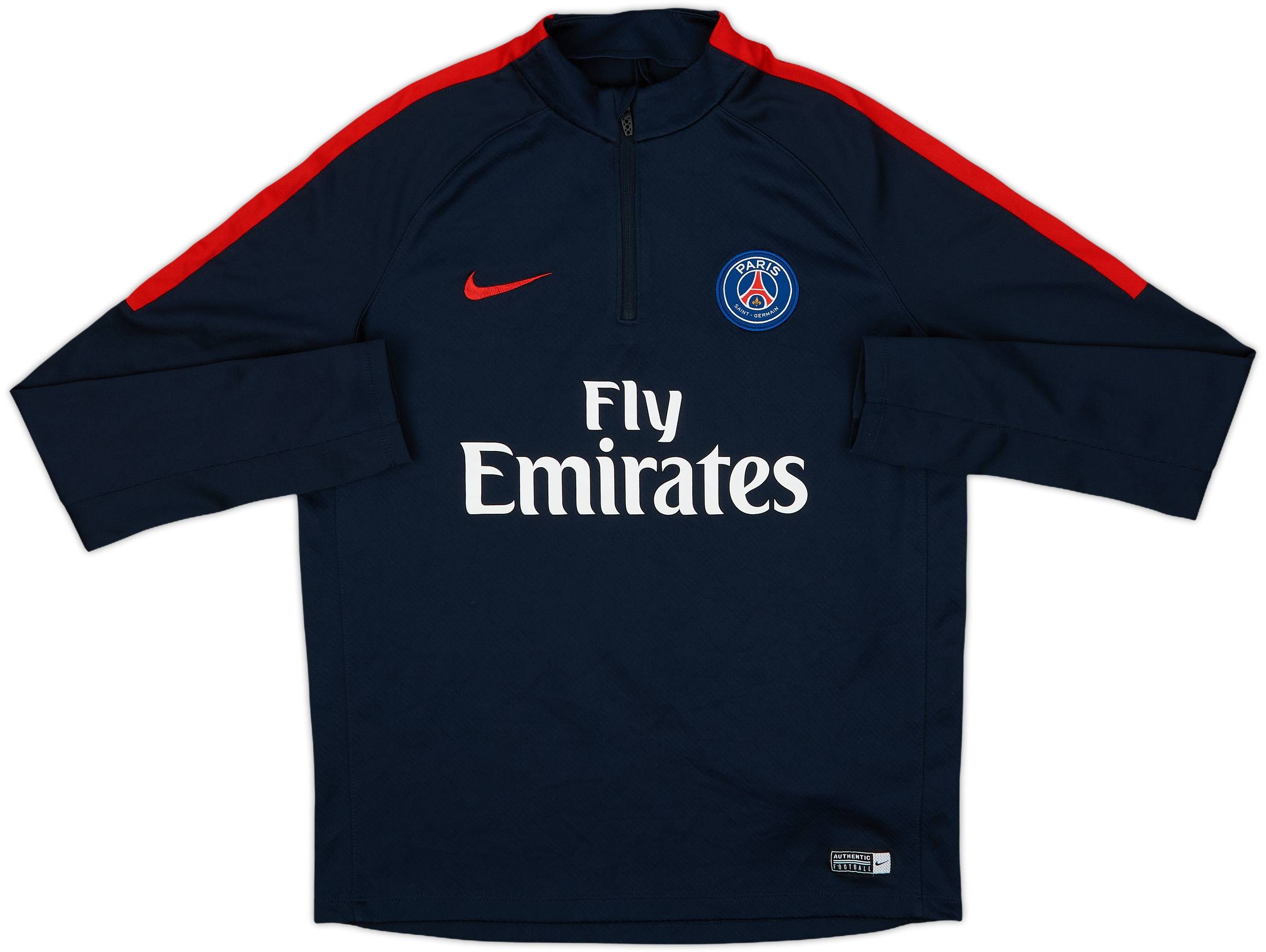 2017-18 Paris Saint-Germain Nike 1/4 Zip Drill Top - 8/10
