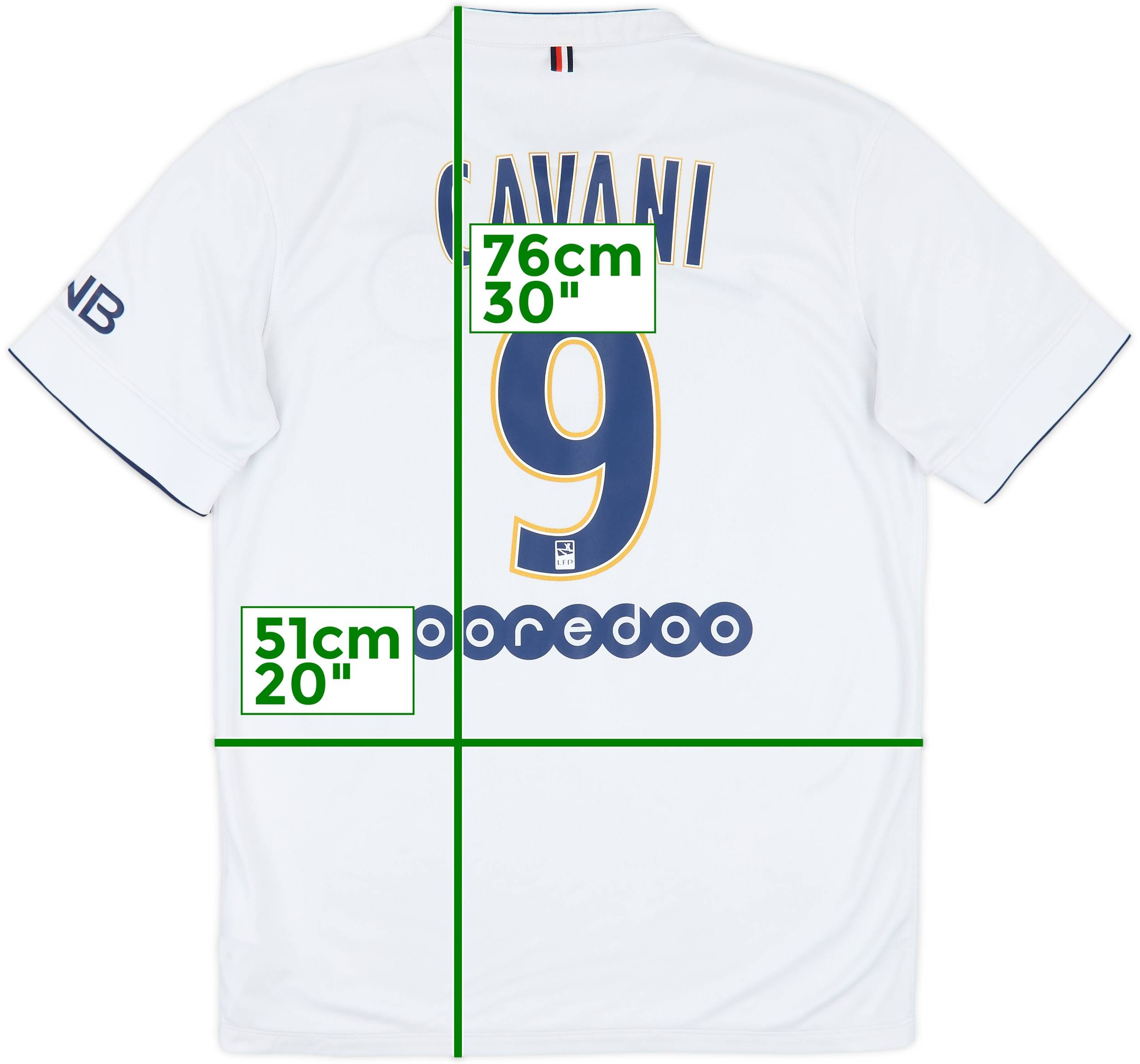 パリ・サンジェルマン シャツ Cavani 9 カバーニ 2016-17 Paris Saint-Germain Home Shirt Cavani #9 (S)