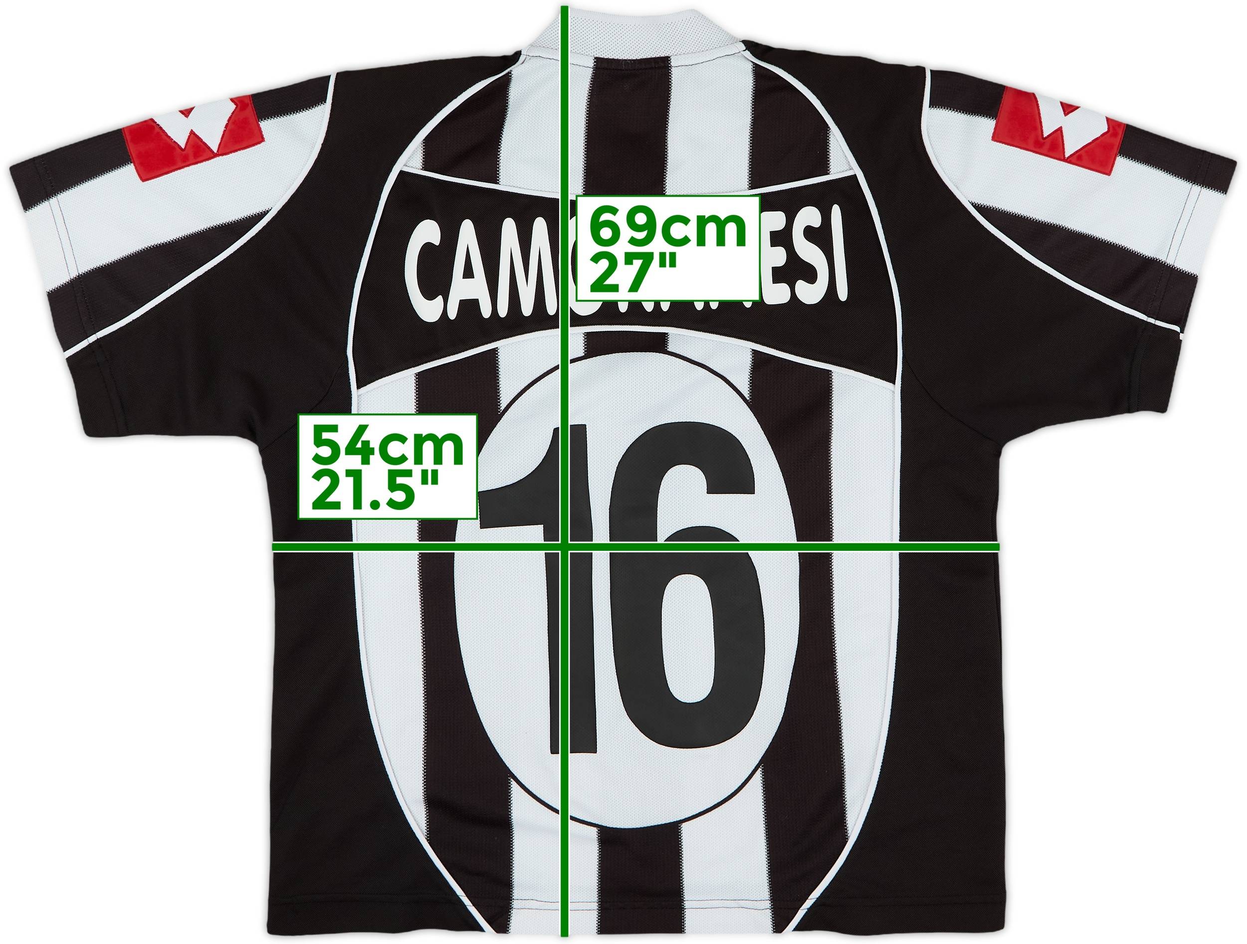Lotto CAMORANESI 16 シャツ 2002-03 Juventus Home Shirt Camoranesi #16 - 5/10 - (M)