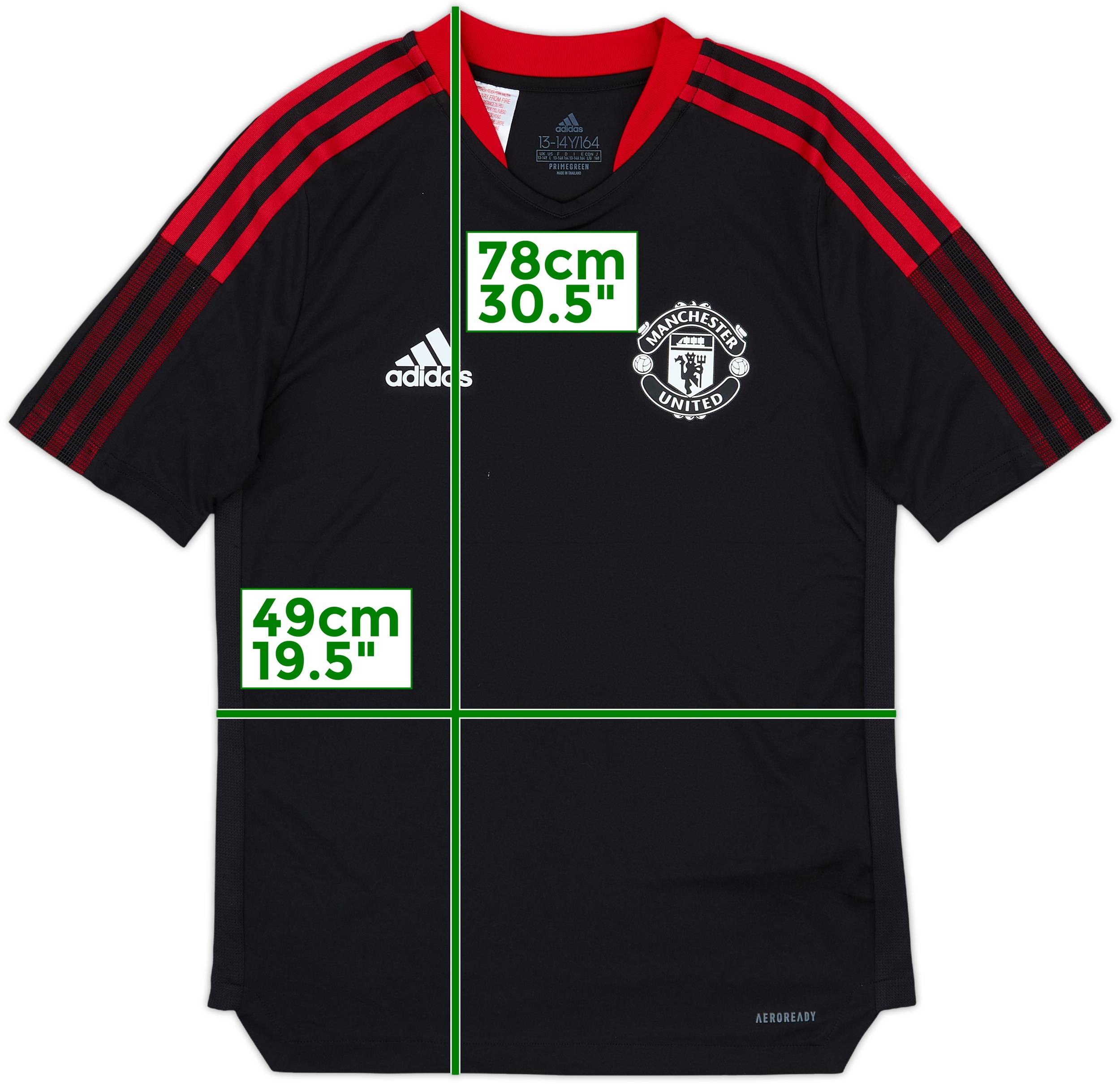 2021-22 Manchester United adidas Training Shirt - 8/10 - (L