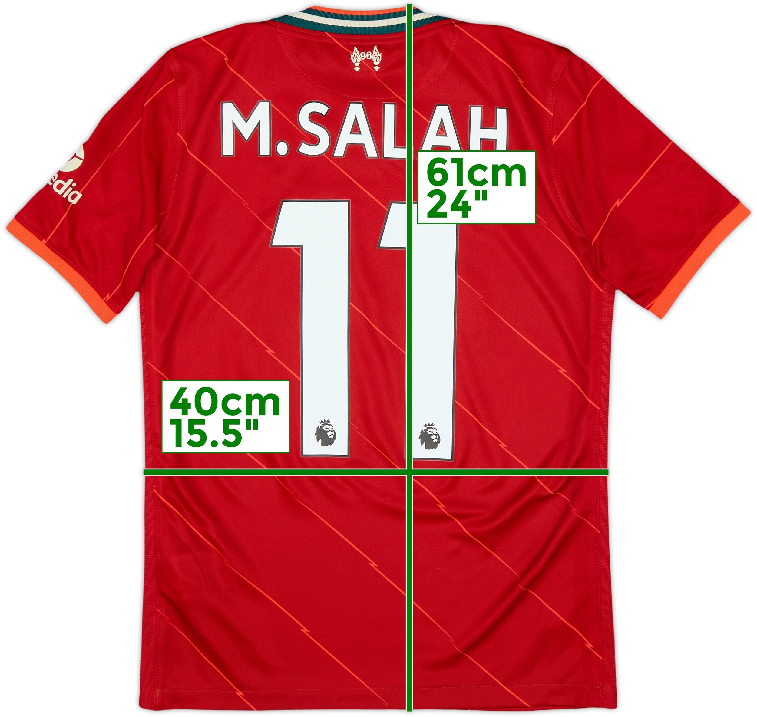 2021-22 Liverpool Home Shirt M.Salah #11 - 9/10 - (L.Boys)