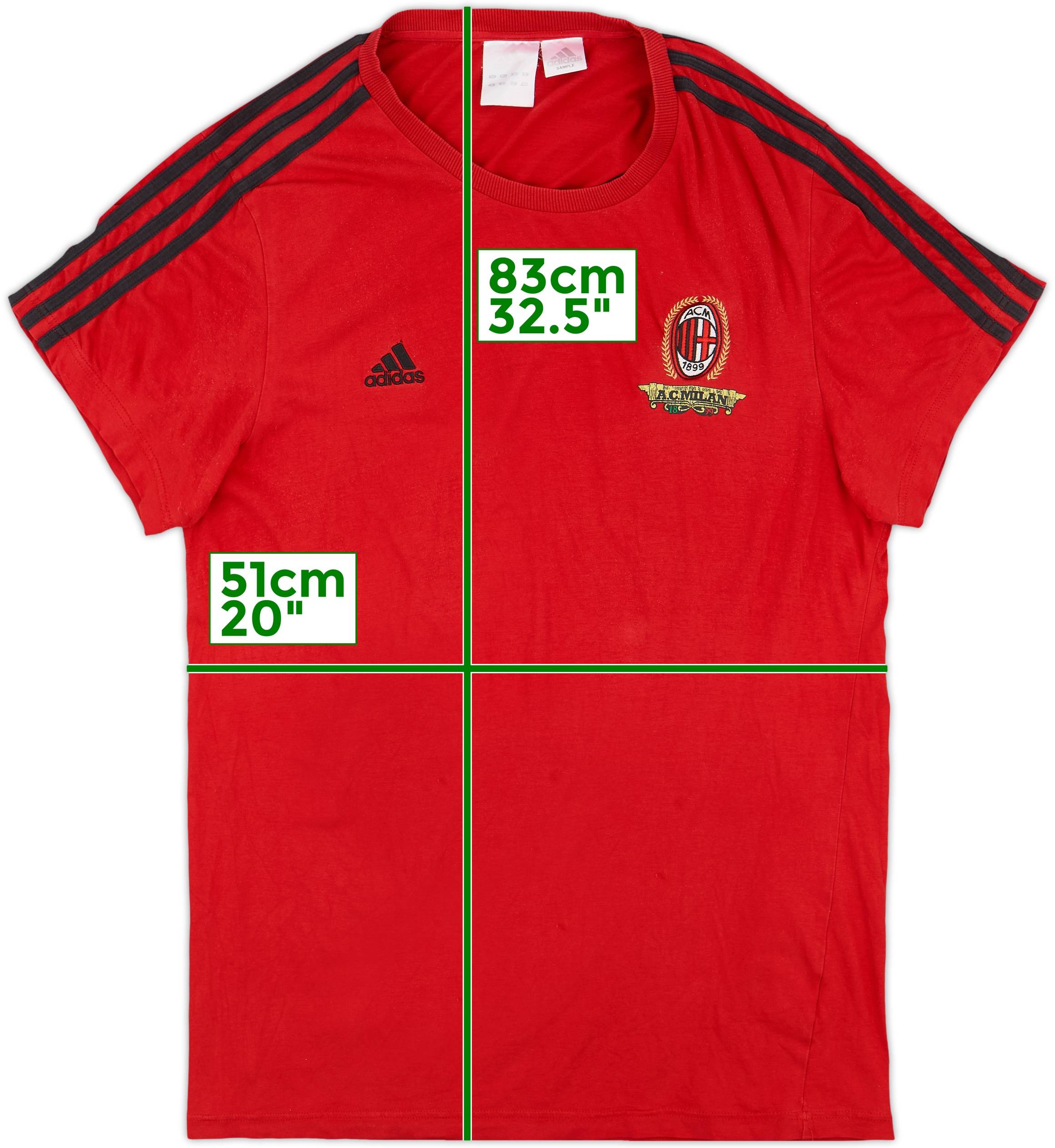 adidas AC MILAN tシャツ 2010-11 AC Milan adidas Cotton Tee - 5/10 - (XL.Boys)