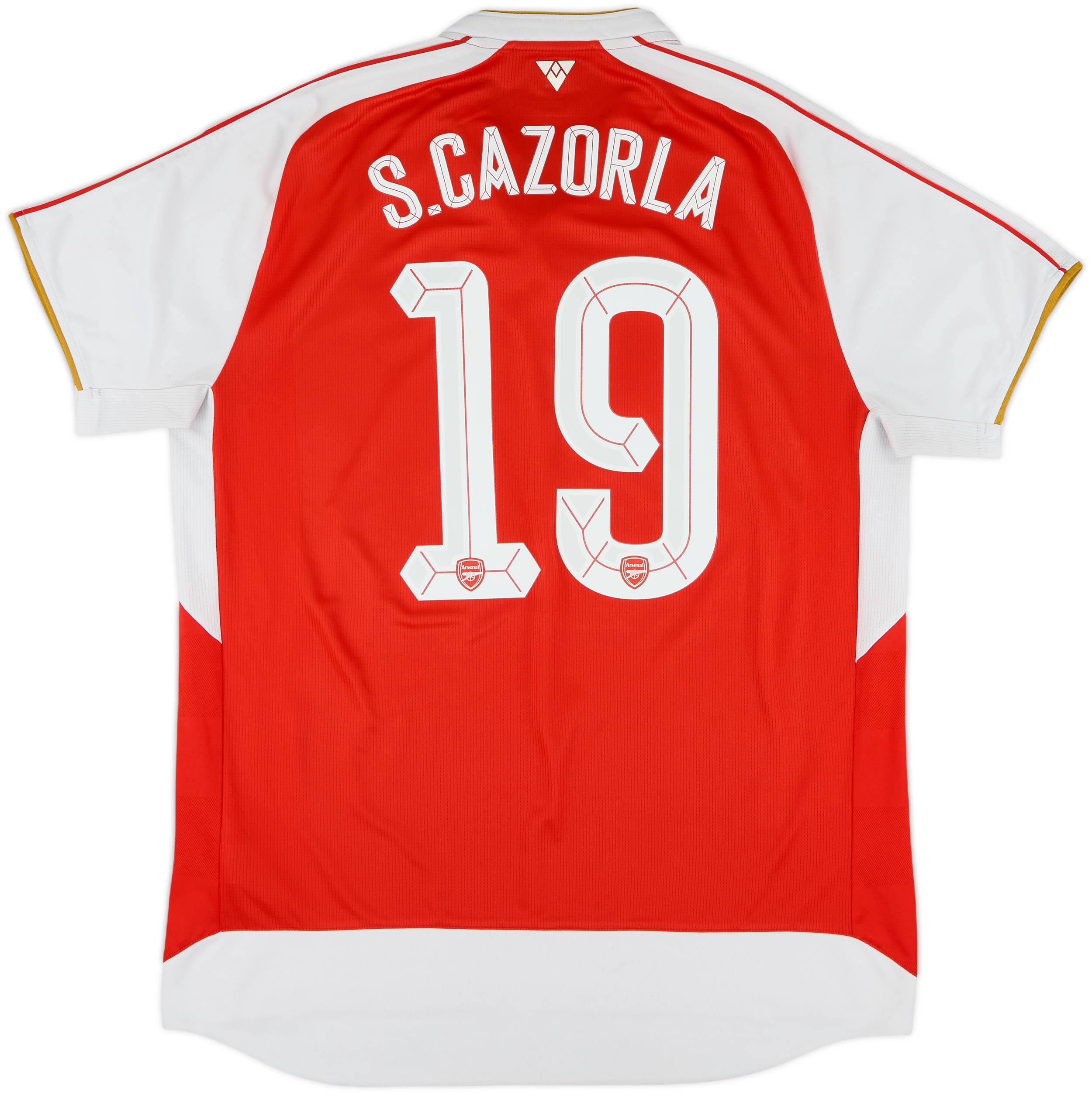 2015-16 Arsenal Home Shirt S.Cazorla #19 - 7/10 - (XL)