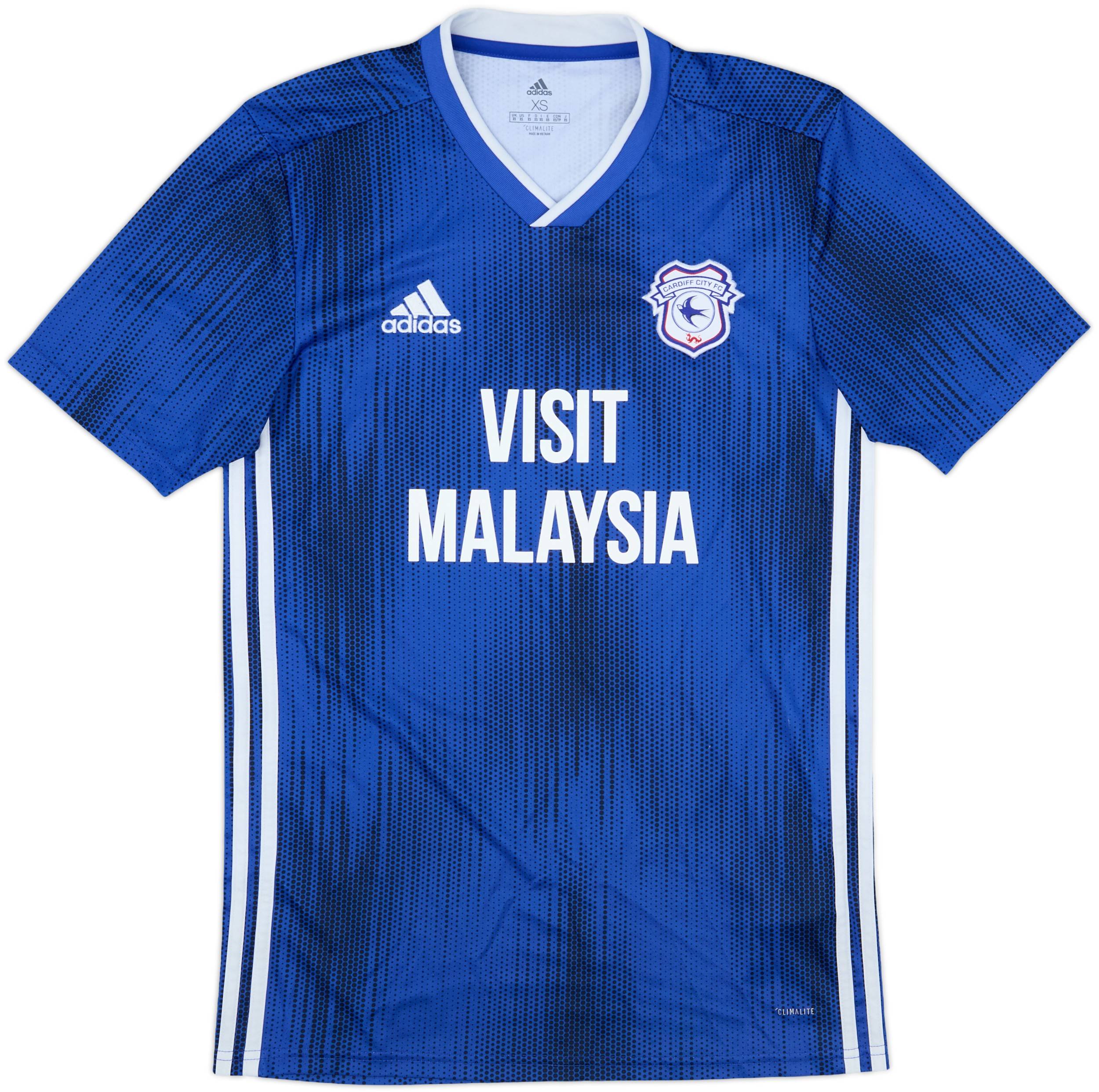 2019-20 Cardiff City Home Shirt - 8/10 - (XS)