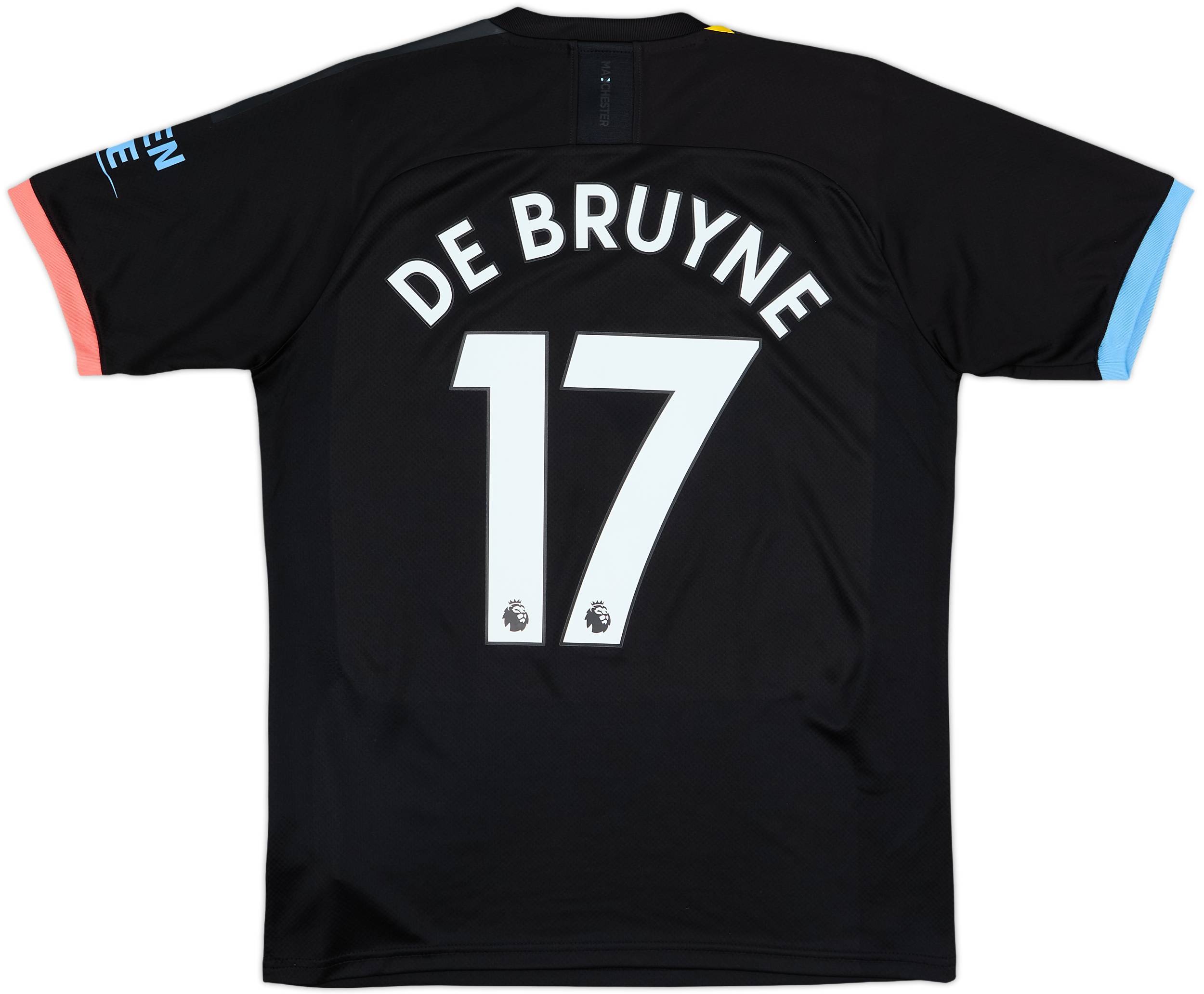 19-20 Manchester City デブライネ #17 2019-20 Manchester City Away Shirt De Bruyne #17 - 10/10 - (M)