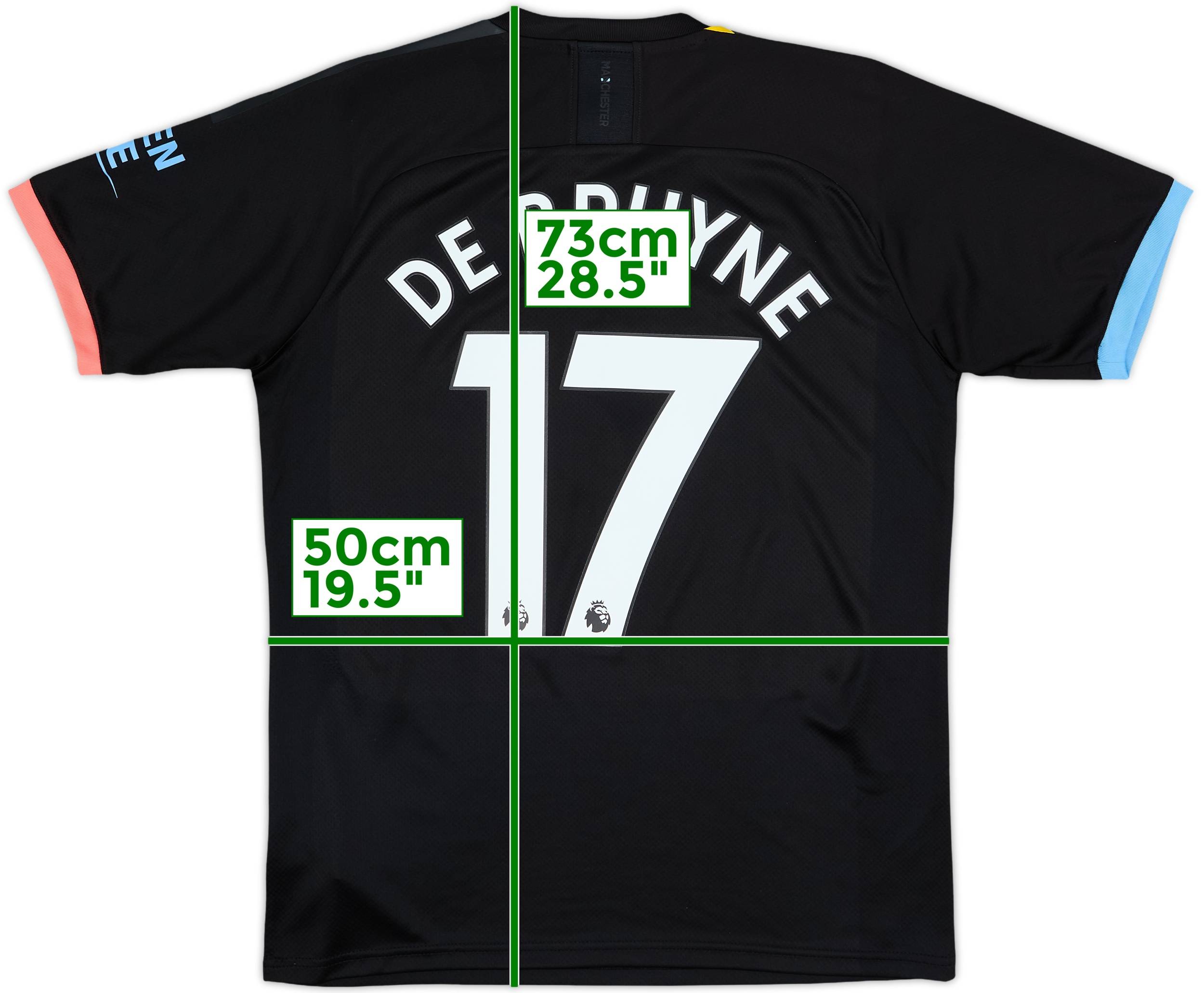 2019-20 Manchester City Away Shirt De Bruyne #17 - 10/10 - (M)