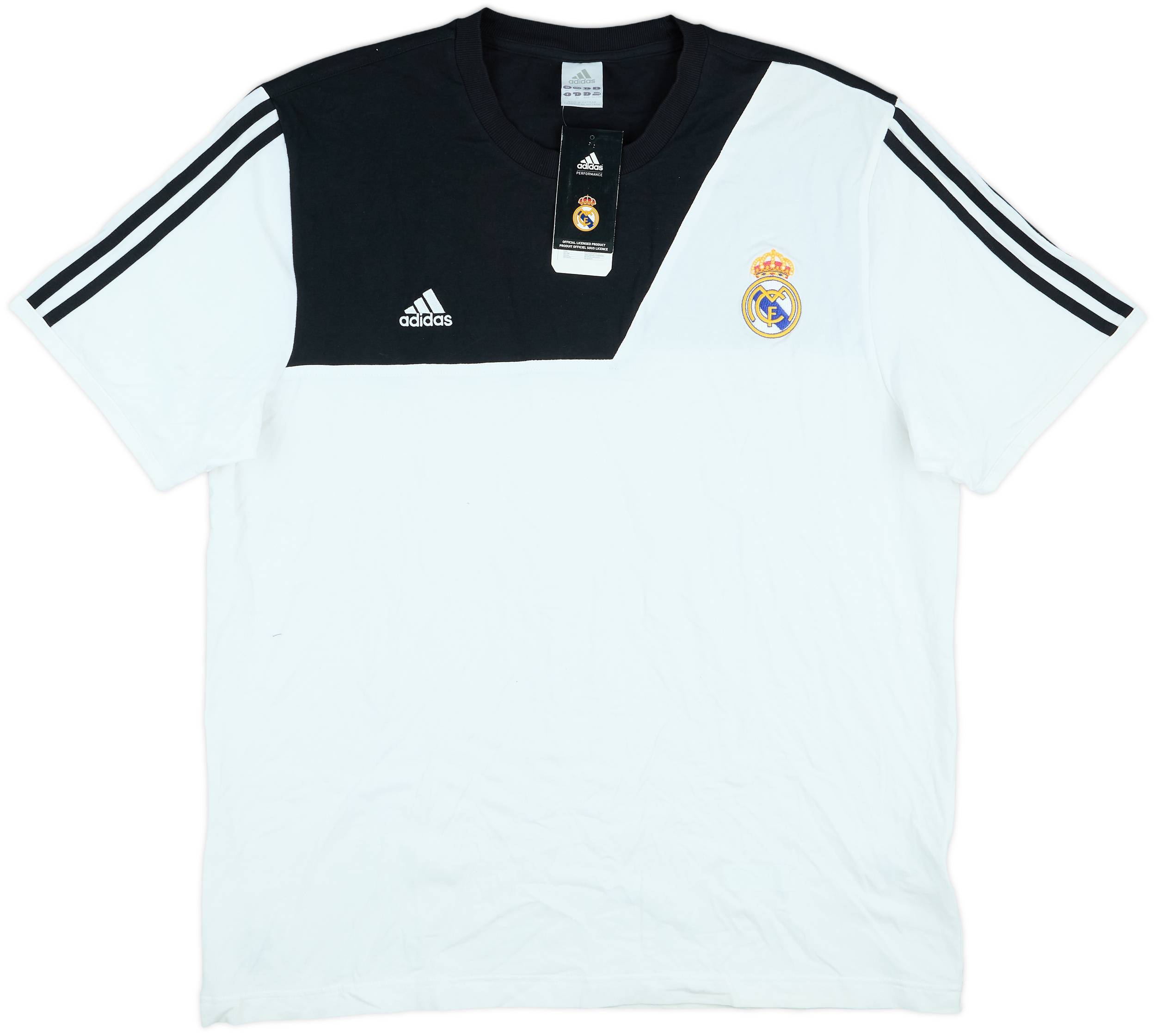 Adidas Real Madrid T-shirt Soccer Jersey White Woman Size M