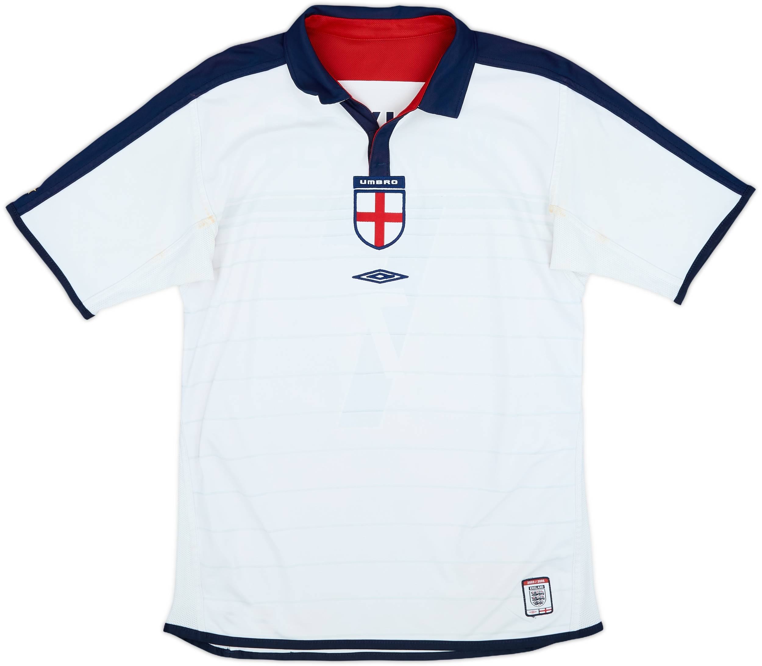 Umbro England シャツ BECKHAM 7 2003-05 England Home Shirt Beckham #7 - 6/10 - (S)