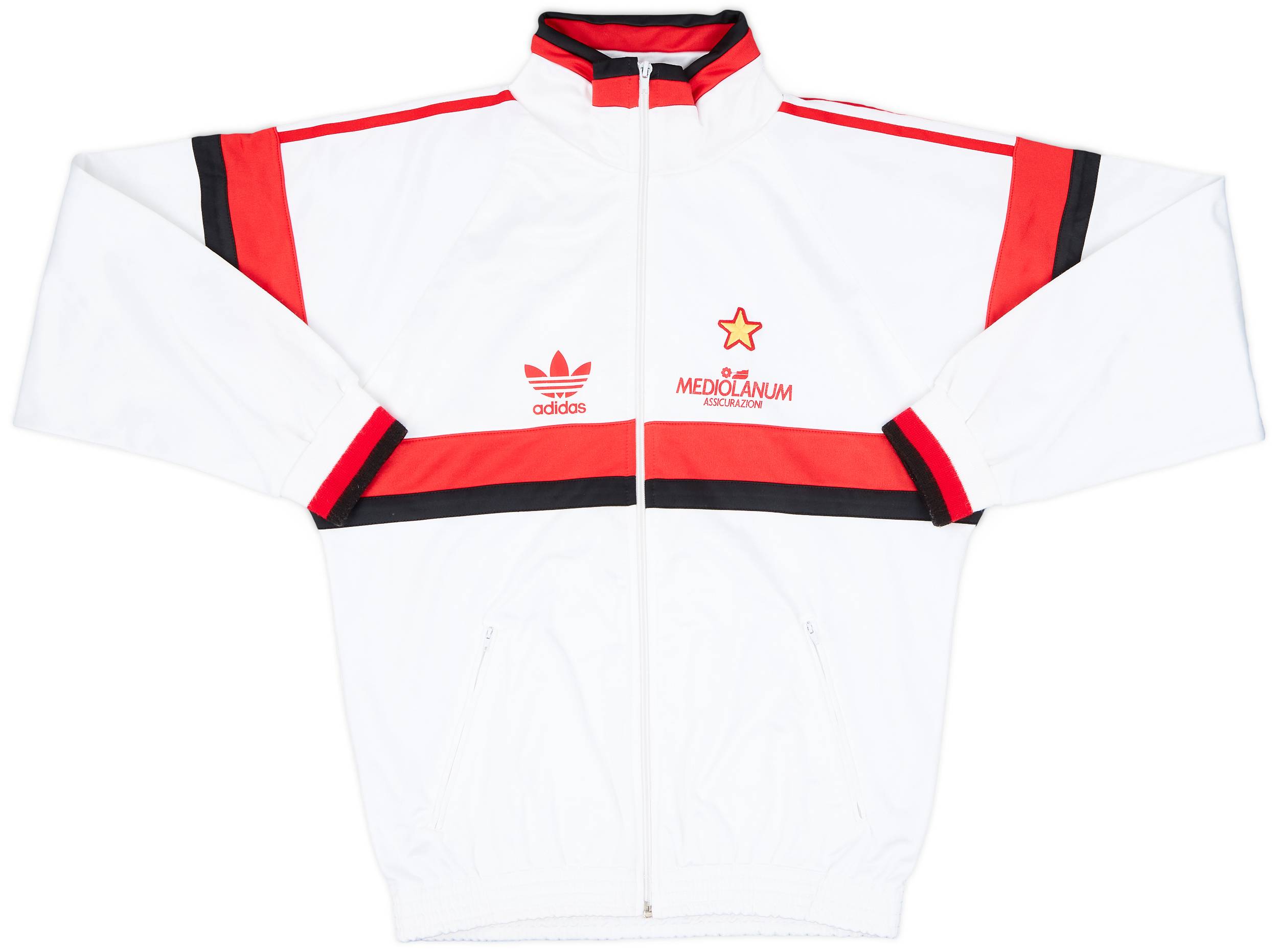 1990-92 AC Milan adidas Tracksuit - 8/10 - (M)