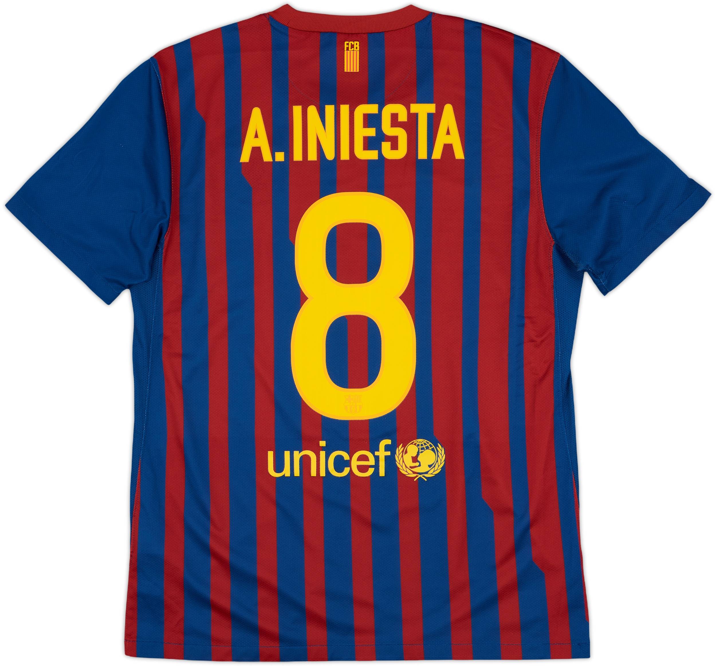 バルセロナ イニエスタ 背番号8 2011-12シーズン Lサイズ 2011-12 Barcelona Home Shirt A.Iniesta #8 - 7/10 - (M)