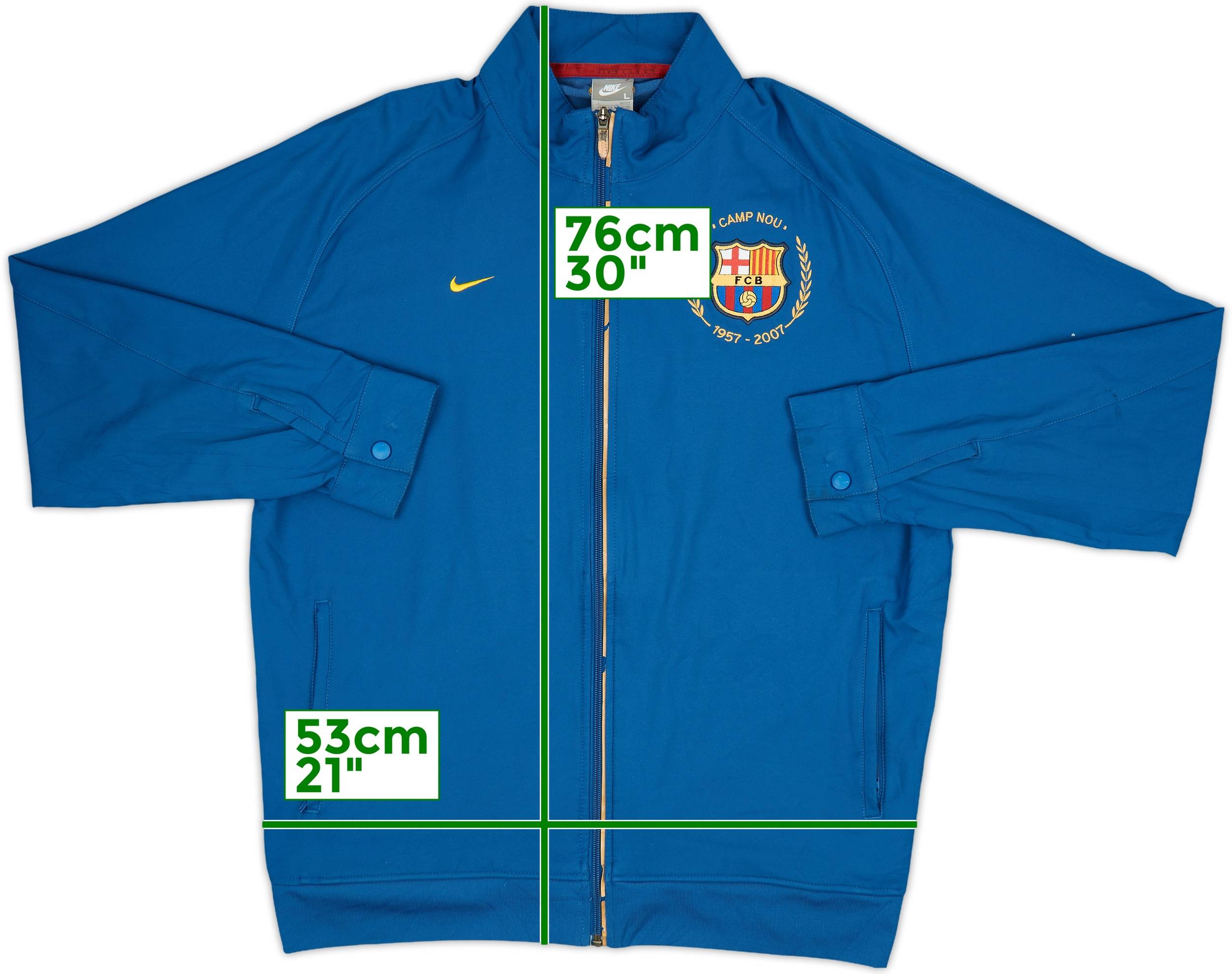 生まれのブランドで 2007-08 Barcelona Nike Track Jacket - 7/10 - (L) ウェア