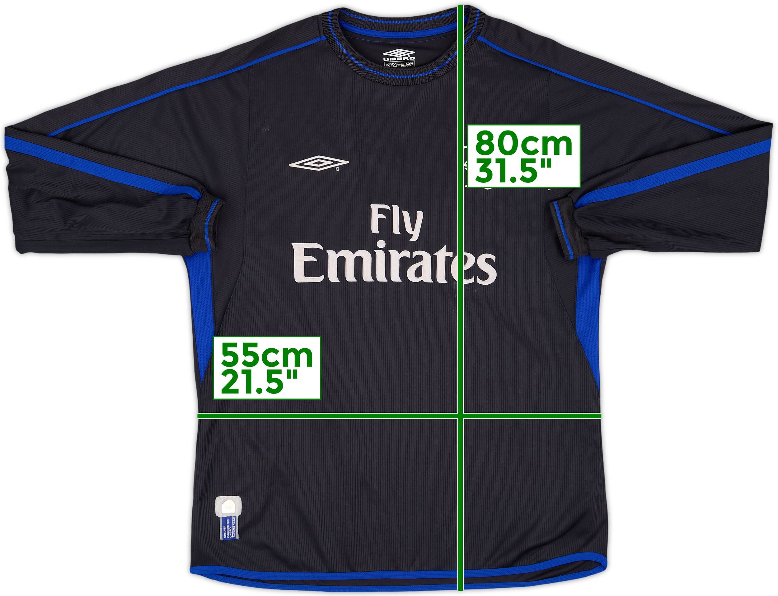 2002-04 Chelsea Away L/S Shirt Zola #25 - 7/10 - (L)