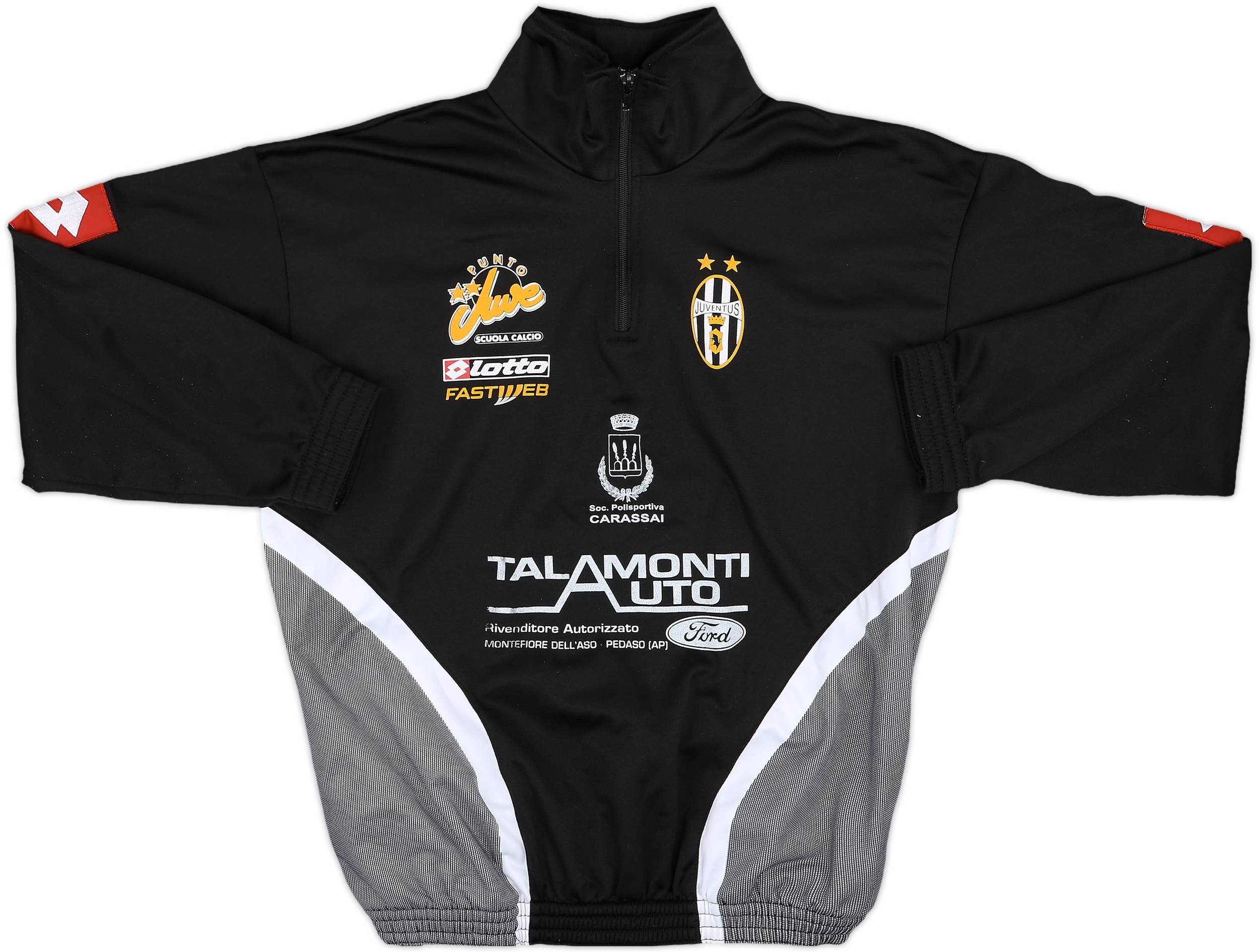 2002-03 Juventus Lotto 1/4 Zip Drill Top - 9/10 - (S)
