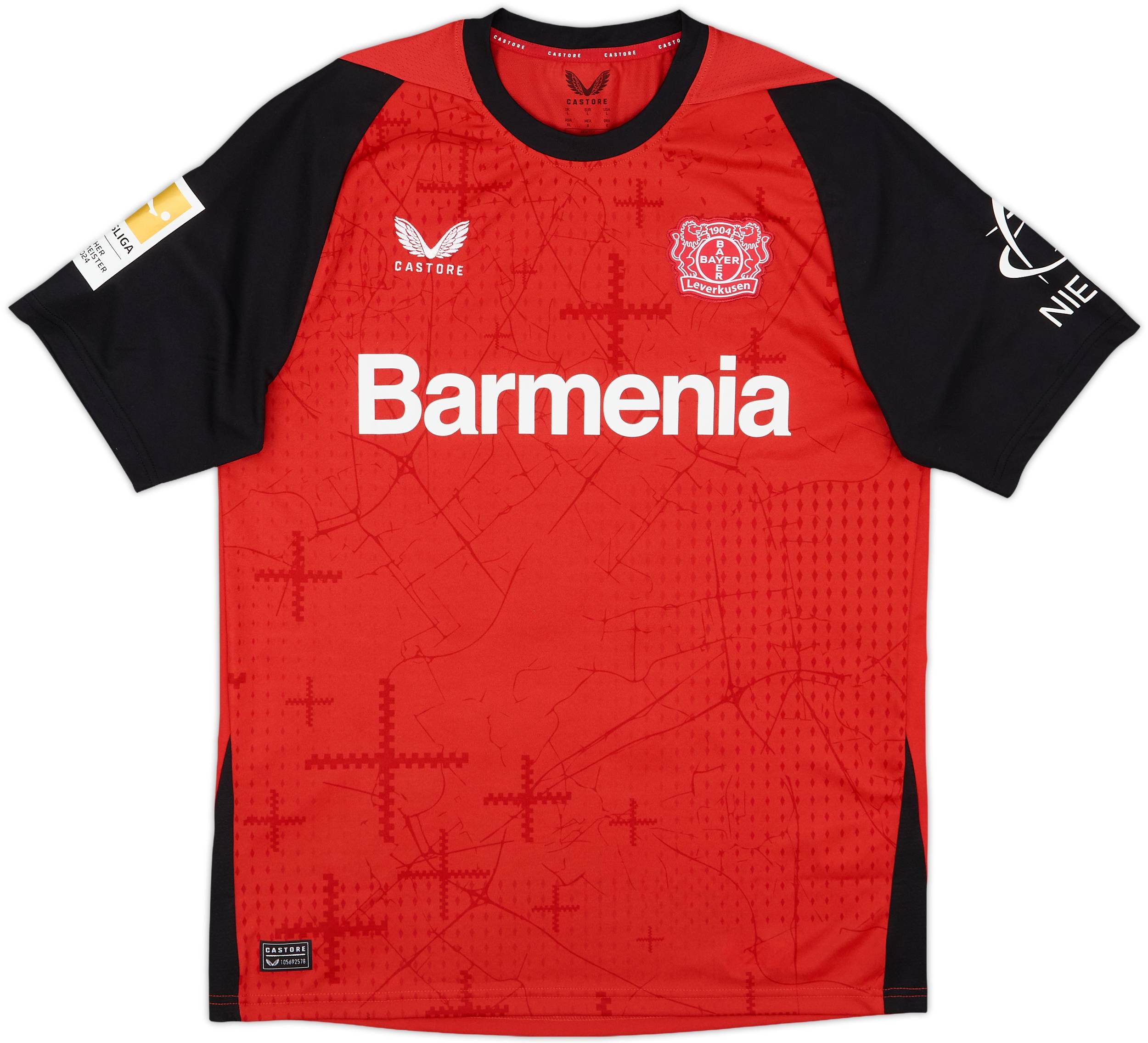 大注目 2024-25 Bayer (L) - 10/10 - #10 Wirtz Shirt Home Leverkusen ウェア