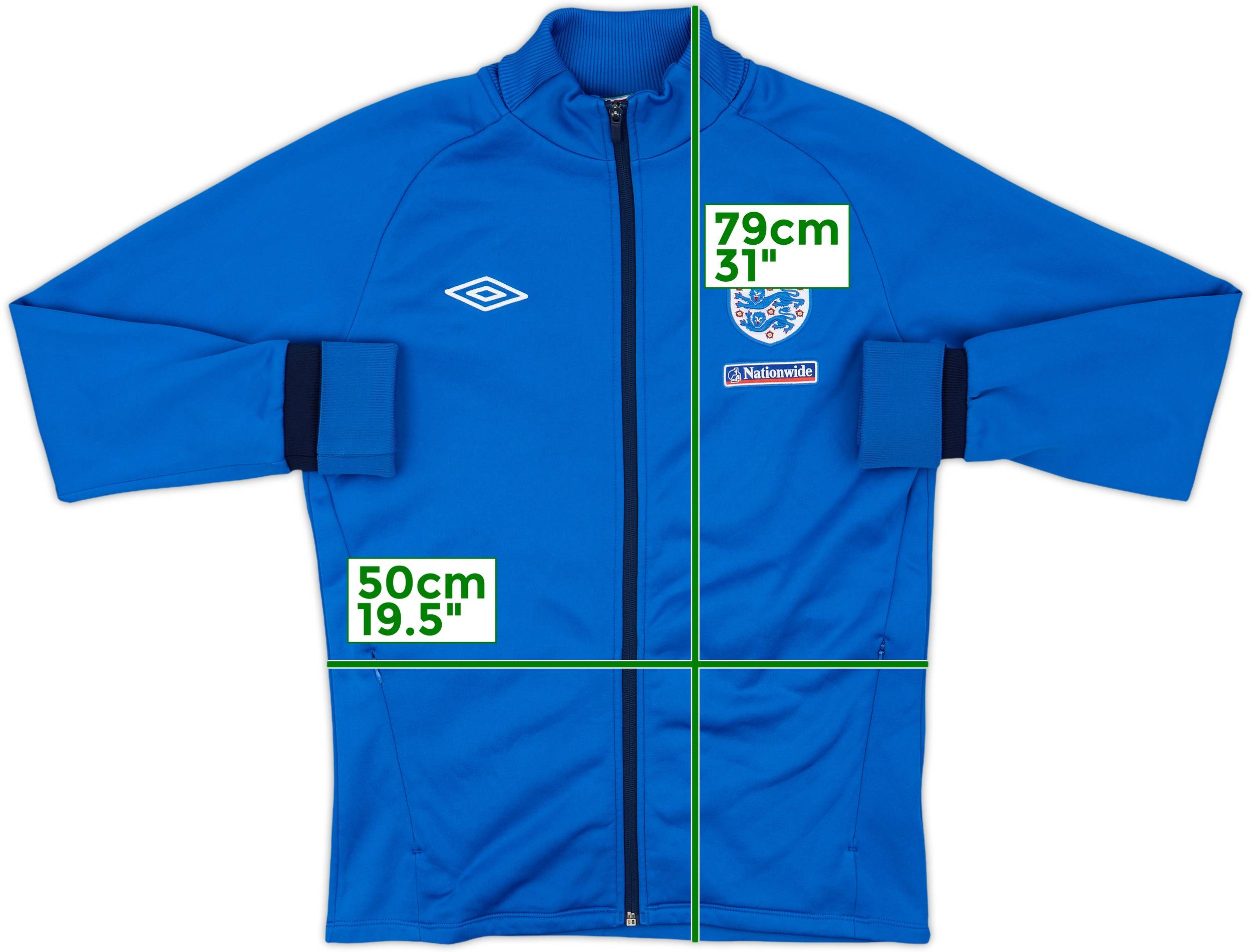 2010-11 England Umbro Track Jacket - 9/10 - (M)