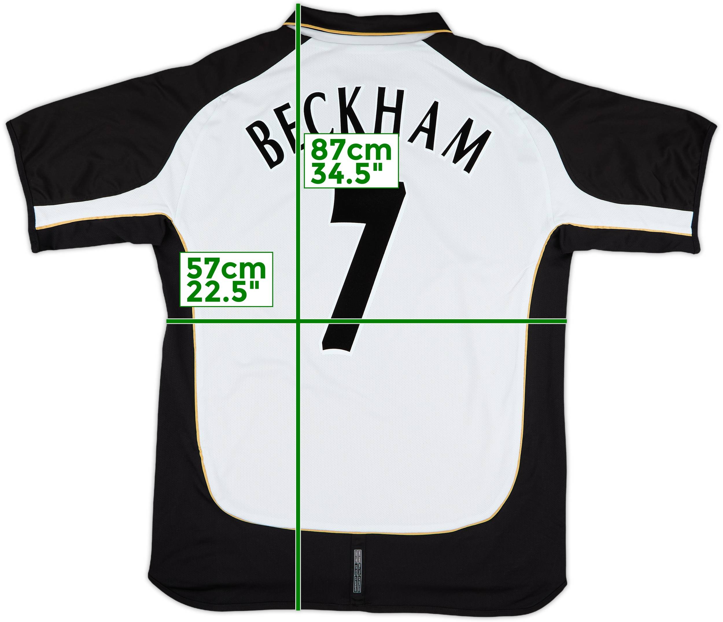 2001-02 Manchester United Centenary Away/Third Shirt Beckham