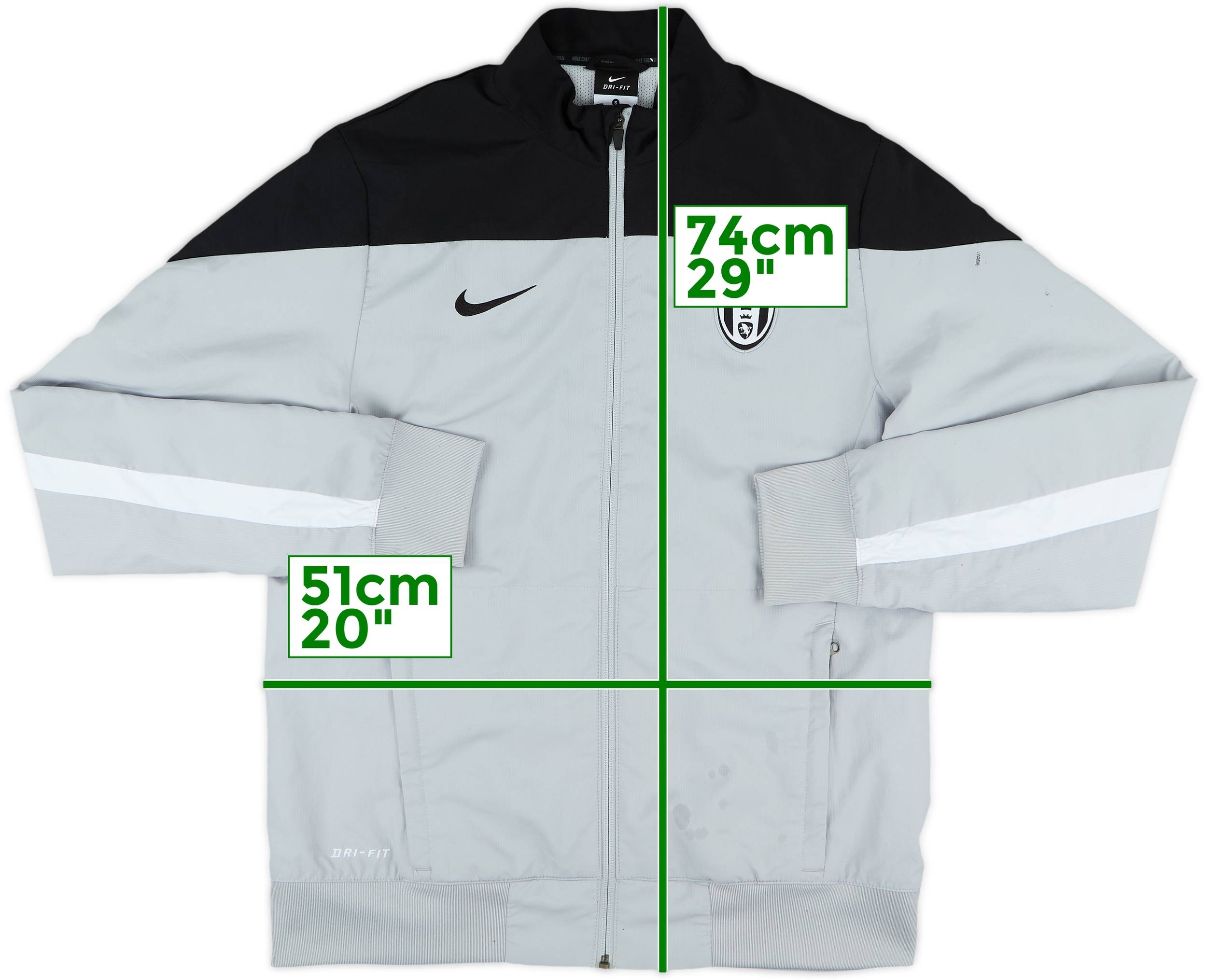Nike Juventus ウィンドブレーカー S グレー 2013-14 Juventus Nike Track Jacket - 5/10 - (S)