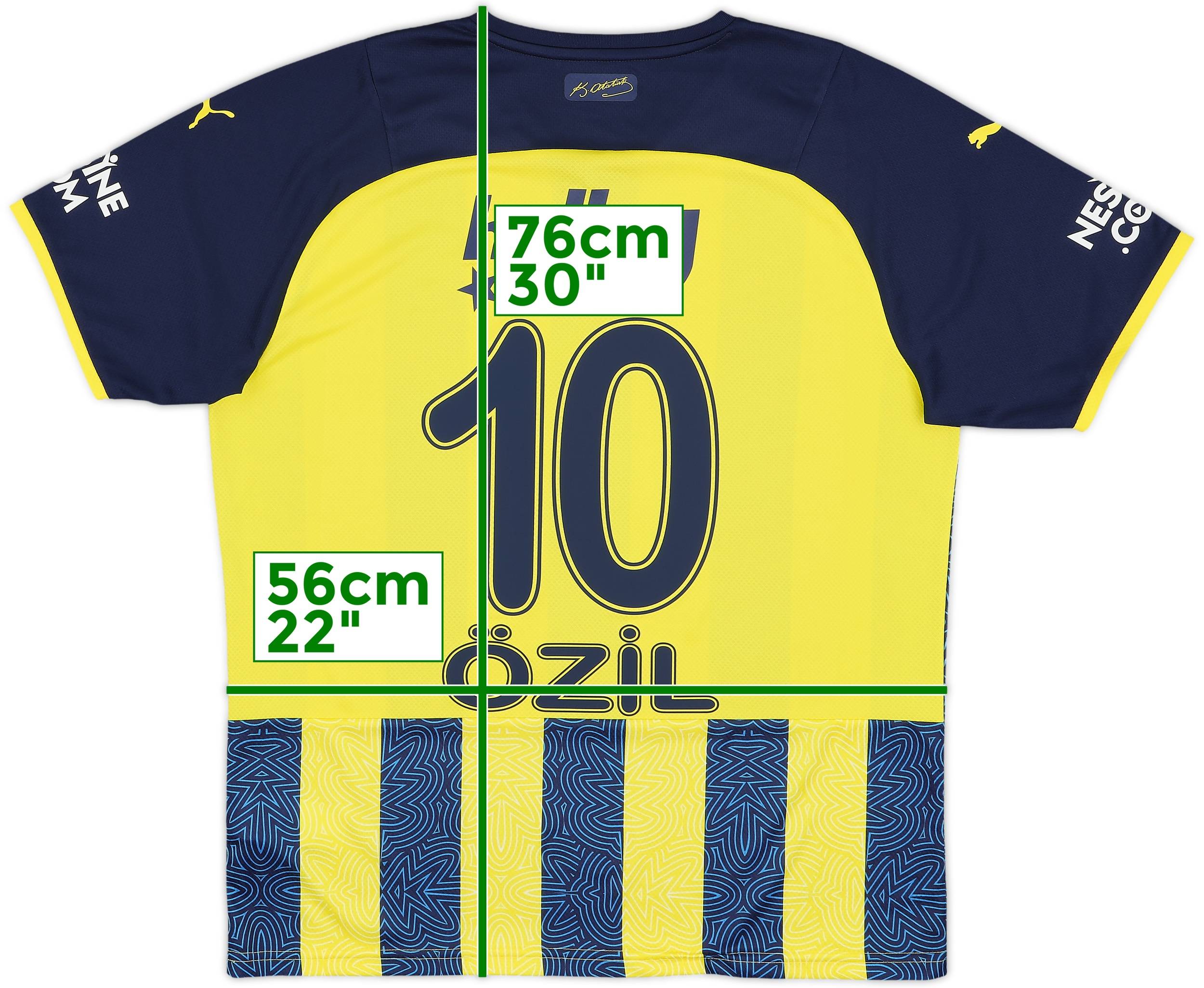2021-22 Fenerbahce Home Shirt Ozil #10 - 9/10 - (L)