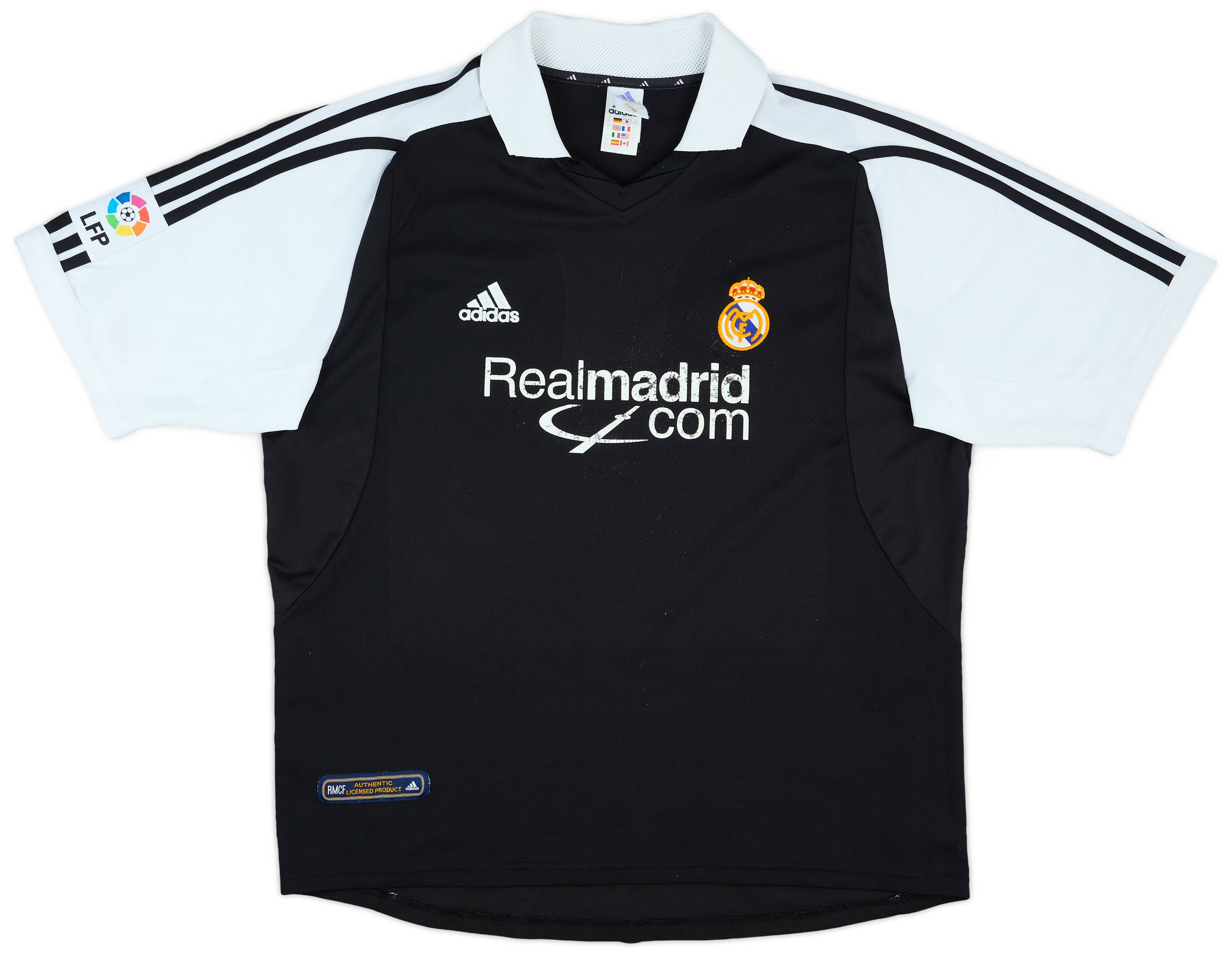 Real Madrid HEAT.RDY 黒シャツ　カマヴィンガ　Lサイズ 2001 Real Madrid Away Shirt - 5/10 - (XL)