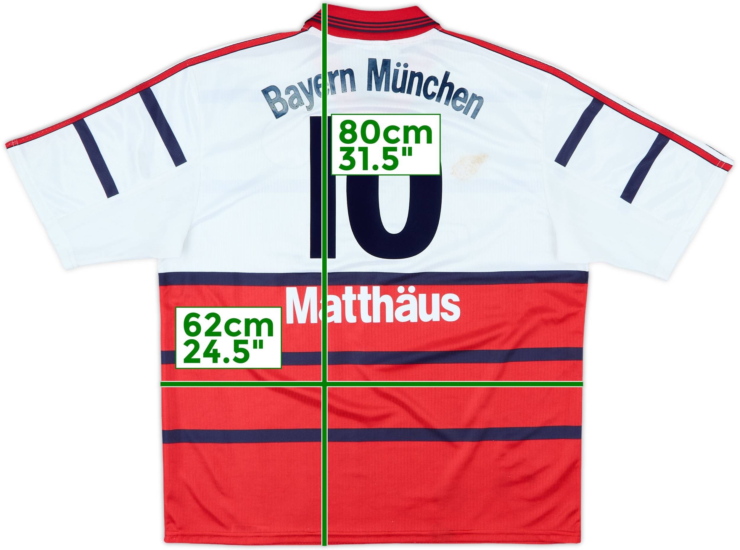 レビュー高評価アイテム特集｜ファッション通販 1998-00 Bayern Munich Away Shirt Matthaus #10 - 5/10 - (XL) ウェア