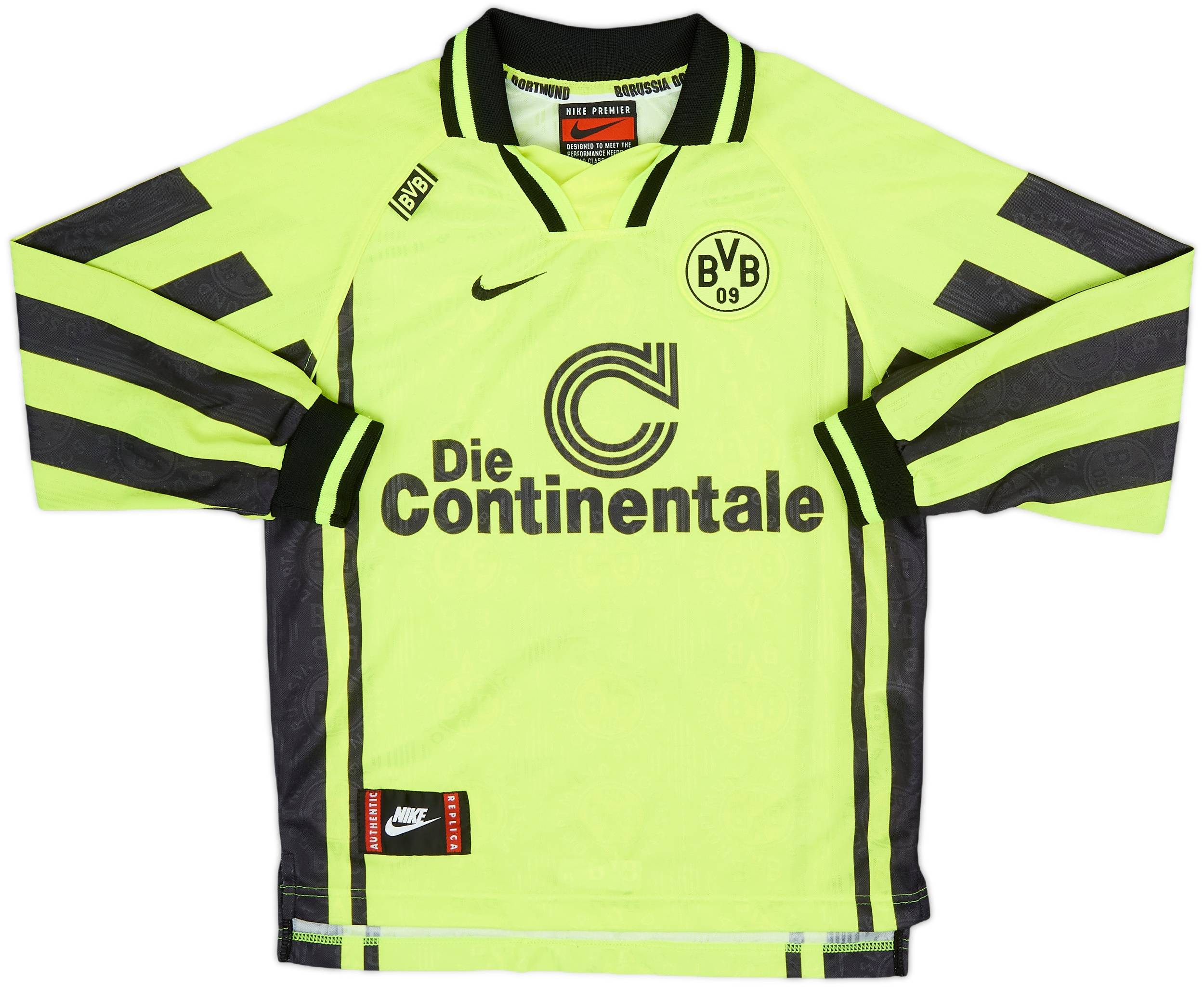 セール 一番安い Borussia 1996-97 Dortmund 8/10 - #6 Sammer Shirt L/S Home ウェア