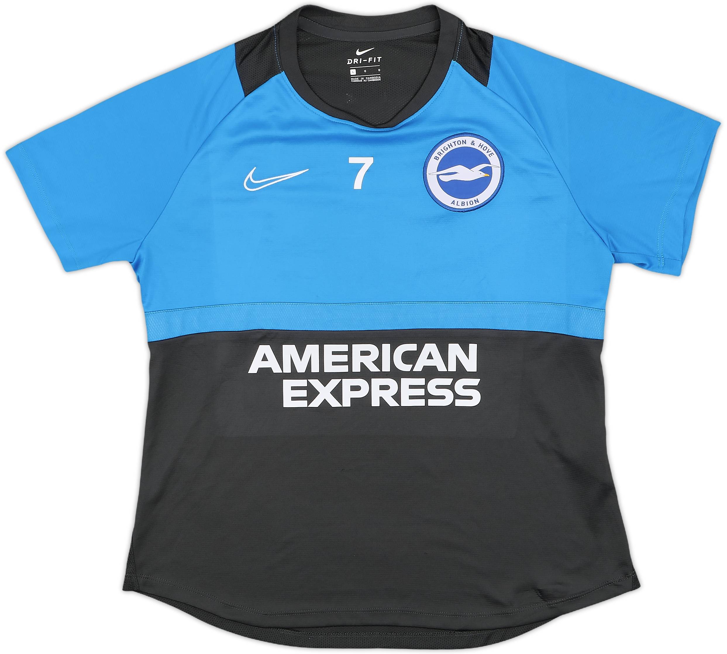 有名な高級ブランド 2020-21 9/10 - #7 Shirt Training Issue Player Nike Brighton ウェア