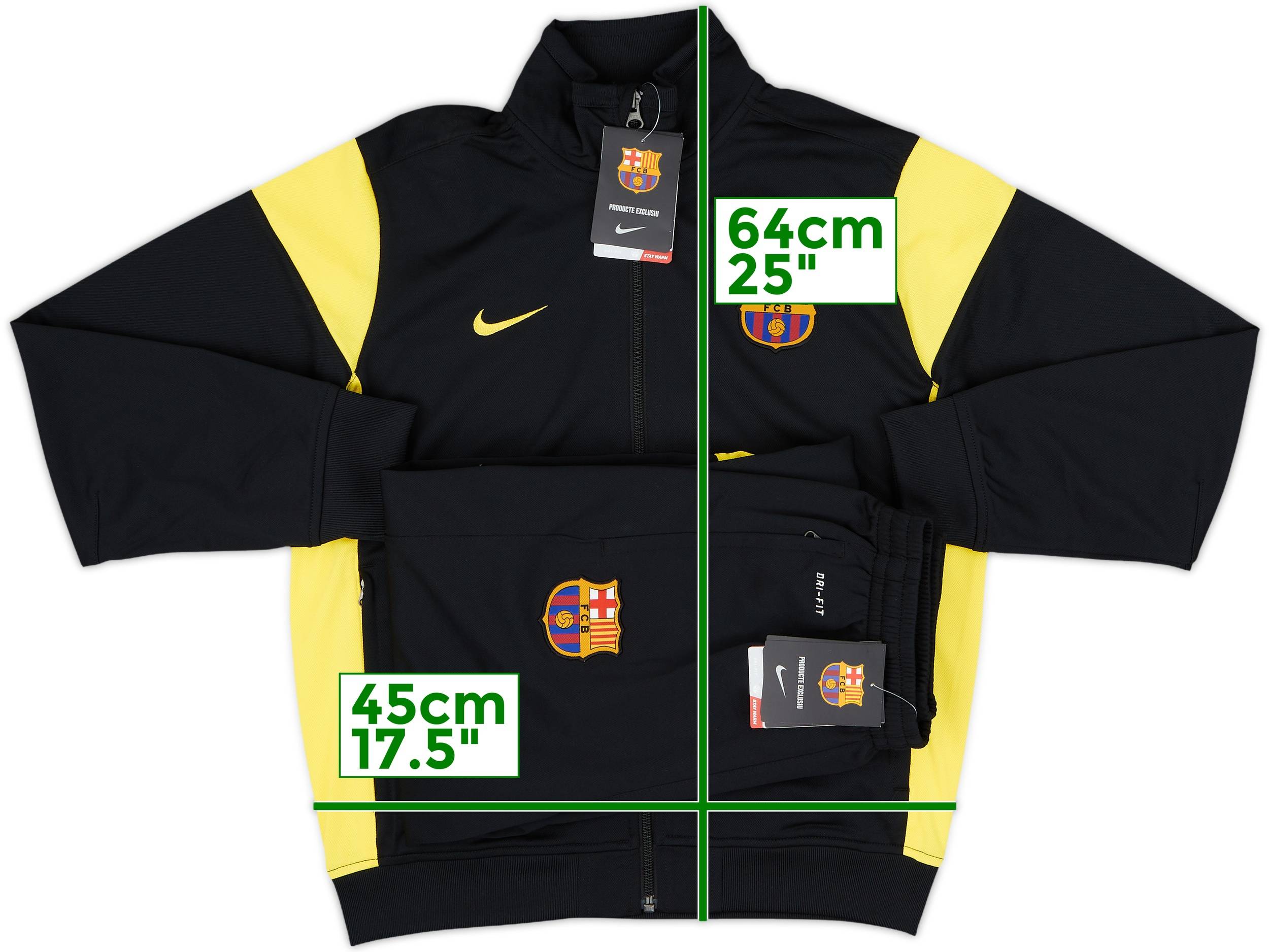 BARCELONA 2015 2016 FOOTBALL SOCCER TRACK JACKET sz L NIKE