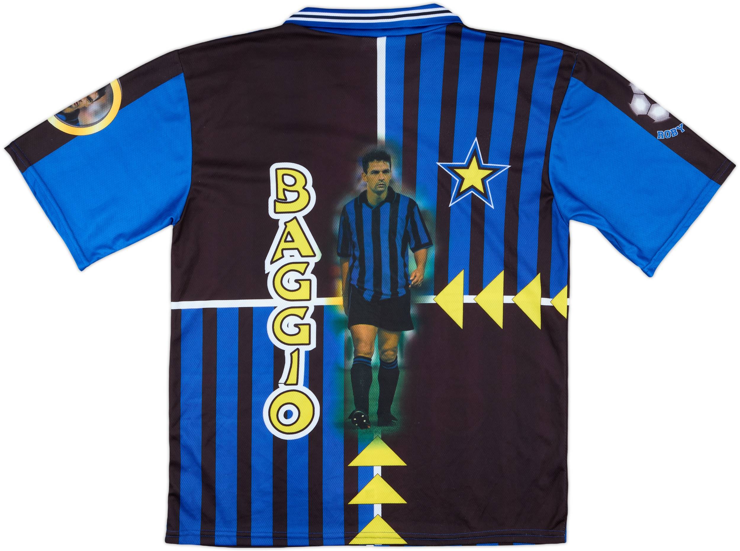 Inter Milan Baggio 98/99 Football Jersey Made in UK Size XL