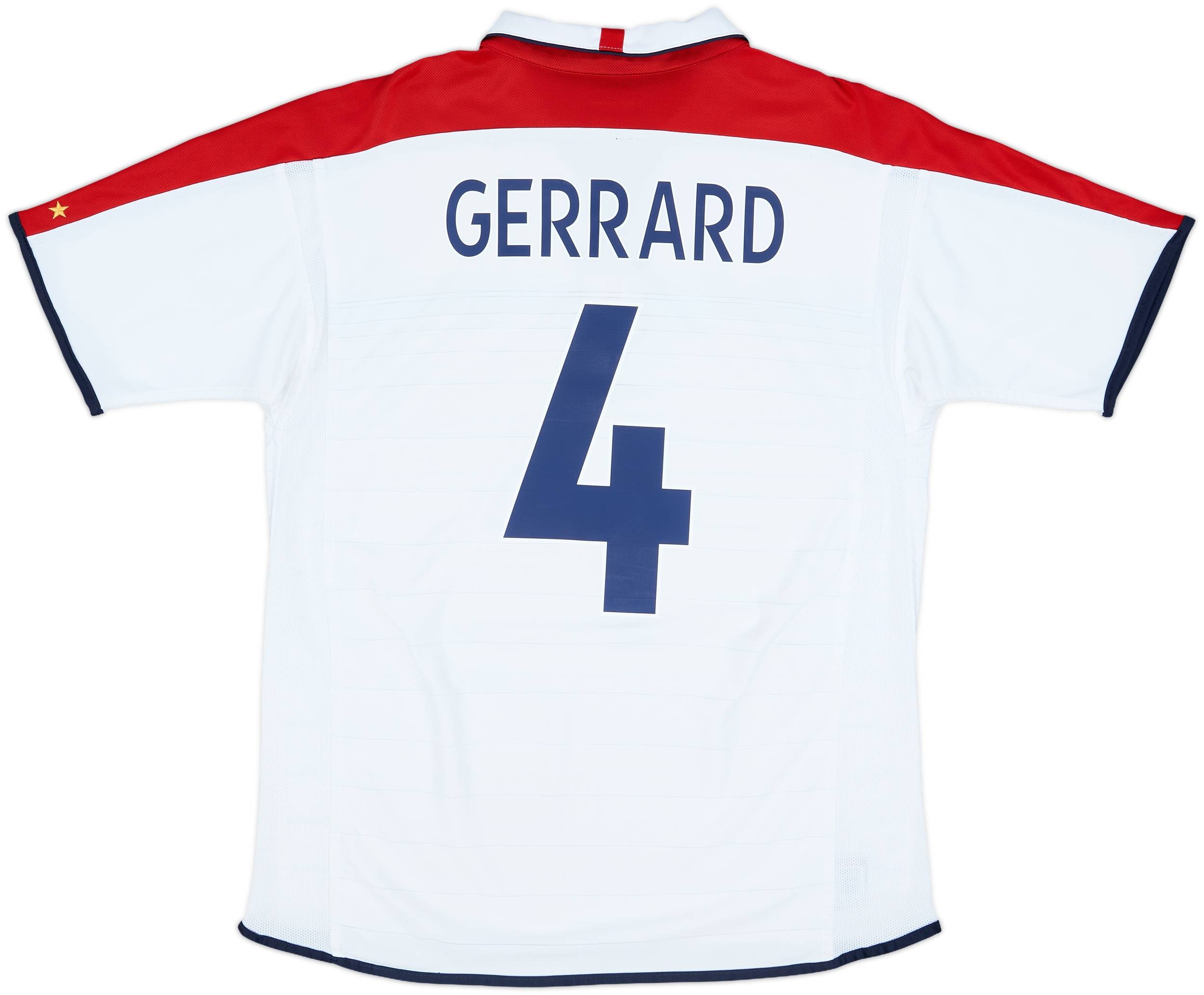 2003-05 England Home Shirt Gerrard #4 - 6/10 - (L)