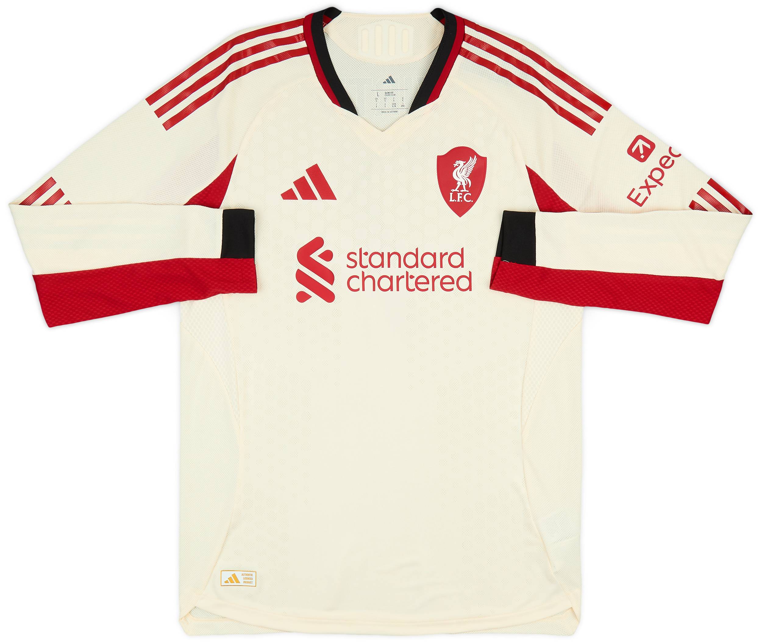 2025-26 Liverpool Authentic Away L/S Shirt Wirtz #7