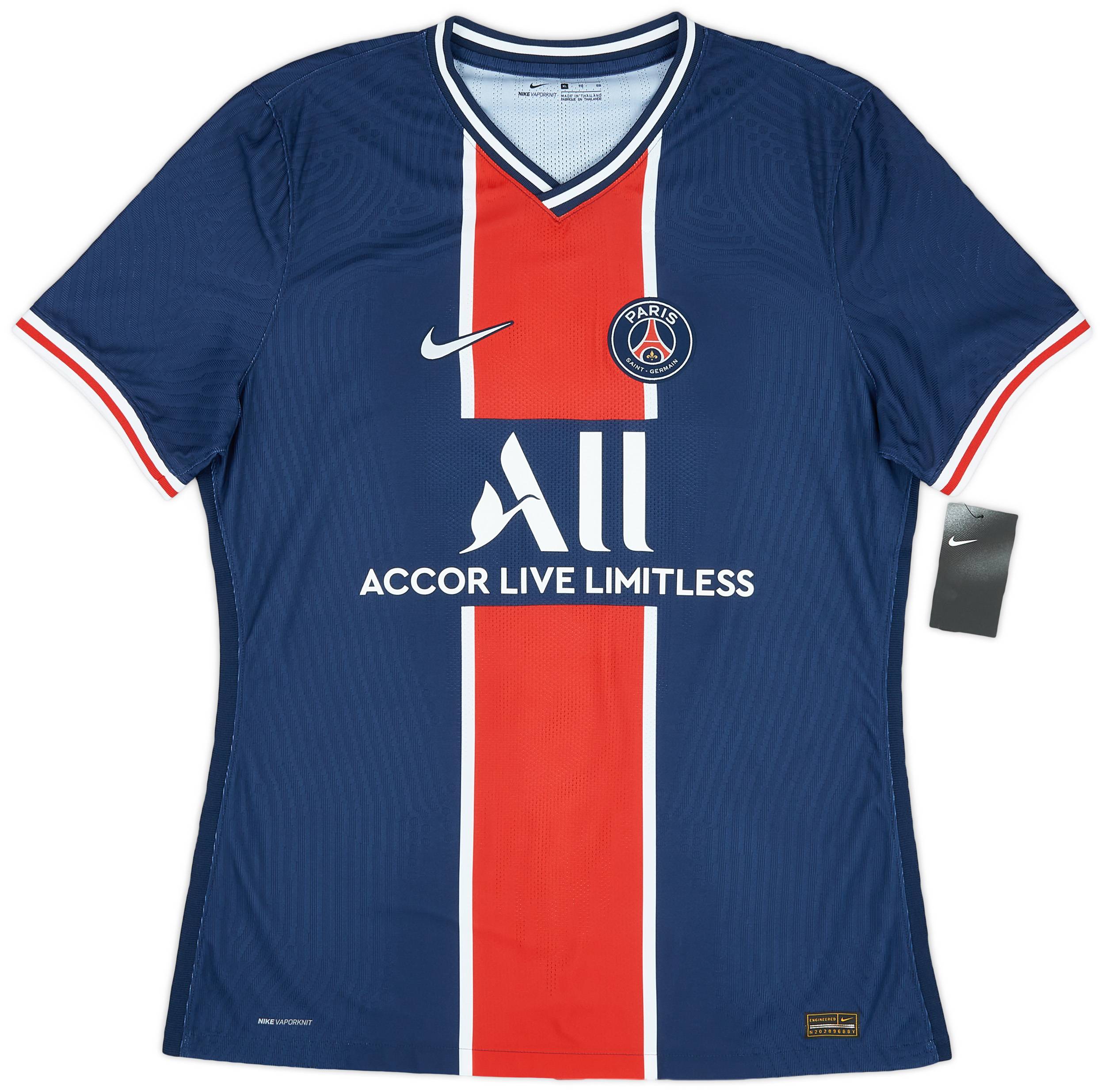 2020-21 Paris Saint-Germain Player Issue Vaporknit Home Shirt