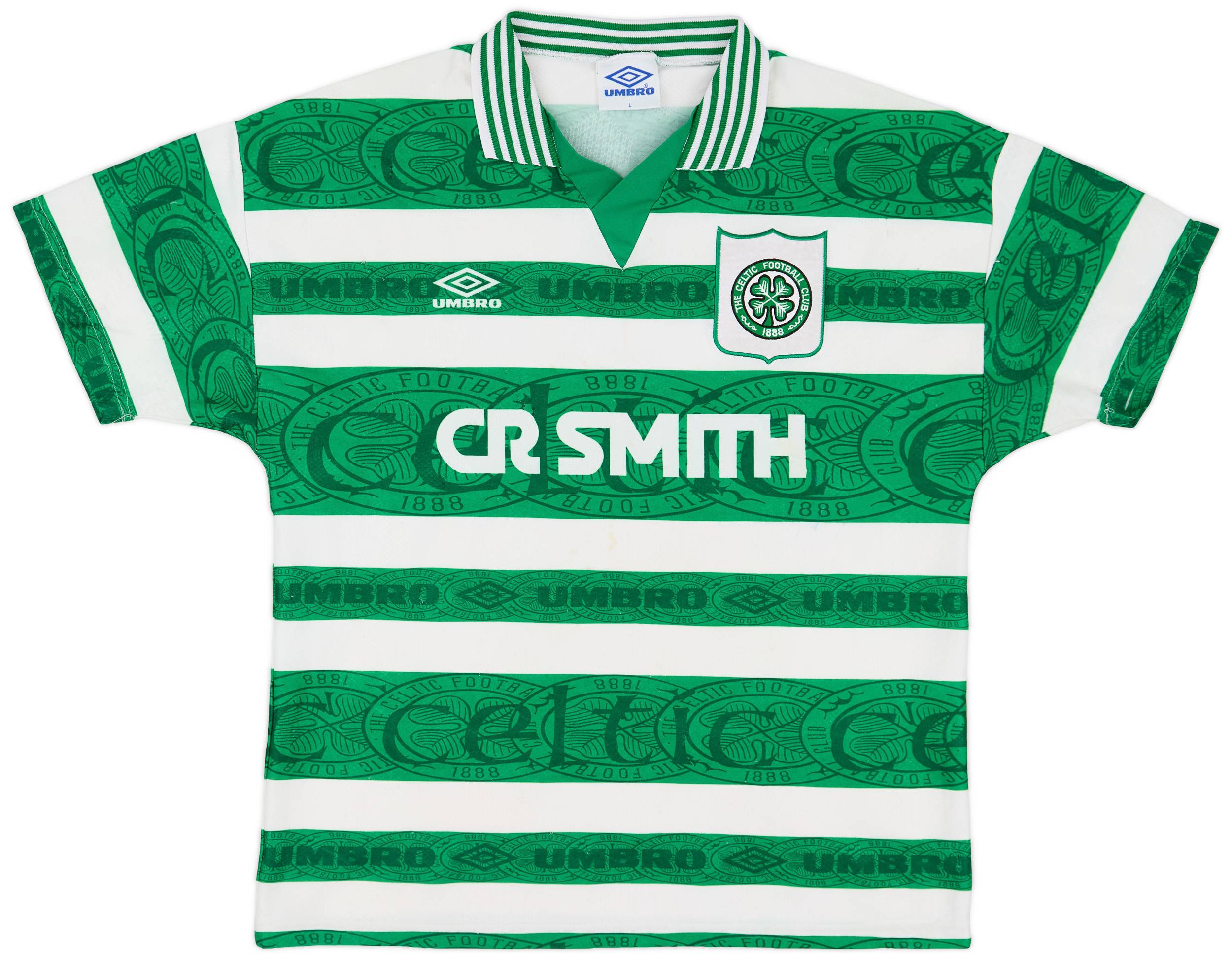 ウェア Celtic 1995/97 Home Soccer Shirt 1995-97 Celtic Home Shirt - 6/10 - (L)