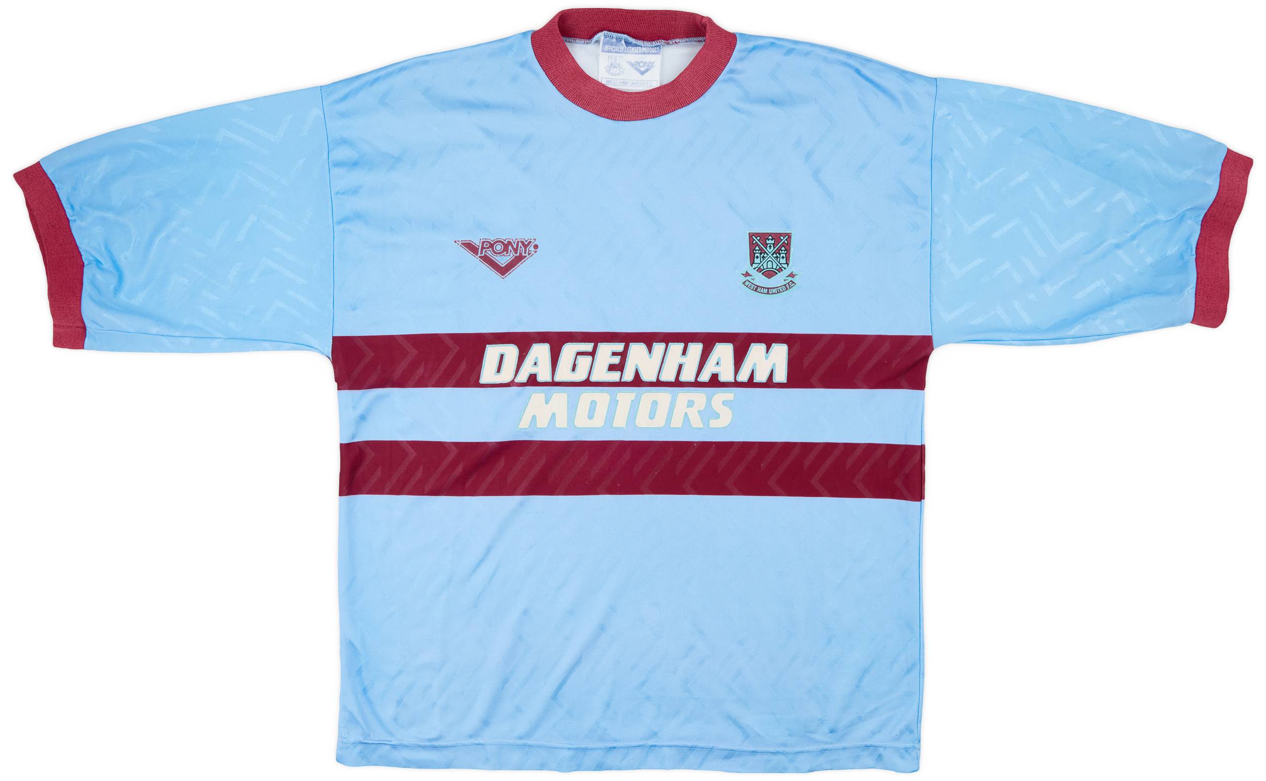 1995/97 DICKS #3 West Ham United Vintage PONY Football Shirt