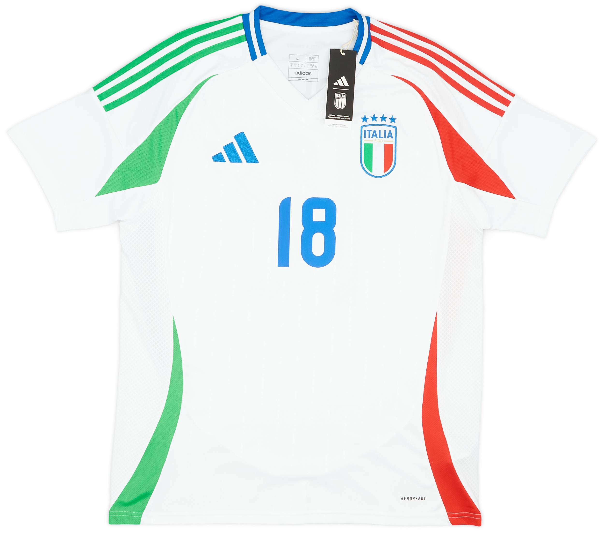 2024 UEFA イタリア代表 18番 barella アウェーユニフォーム 2024 UEFA イタリア代表 18番 barella アウェーユニフォーム