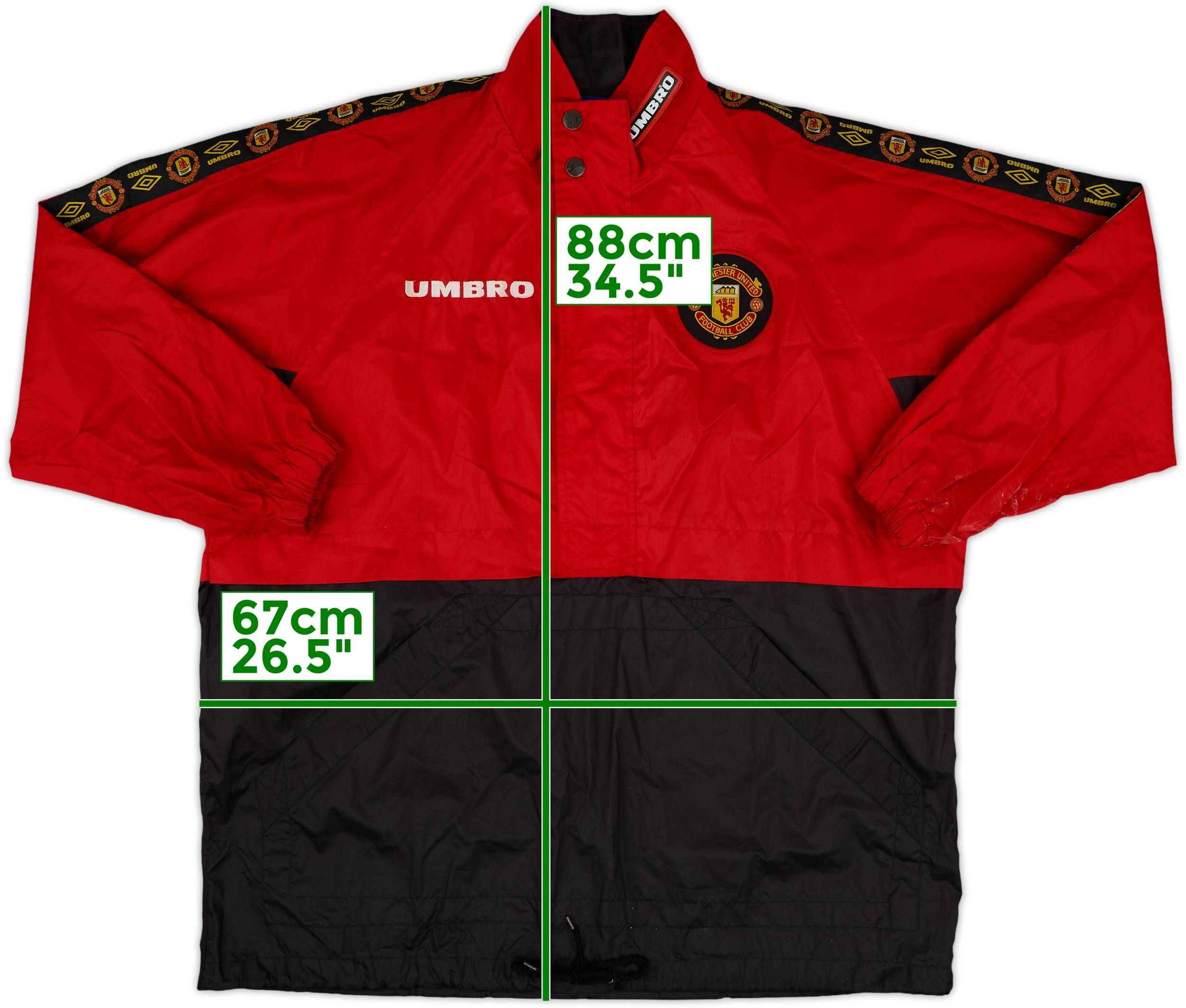 ウェア UMBROManchester United 97 M 1996-97 Manchester United Umbro Rain Jacket - 8/10 - (M)