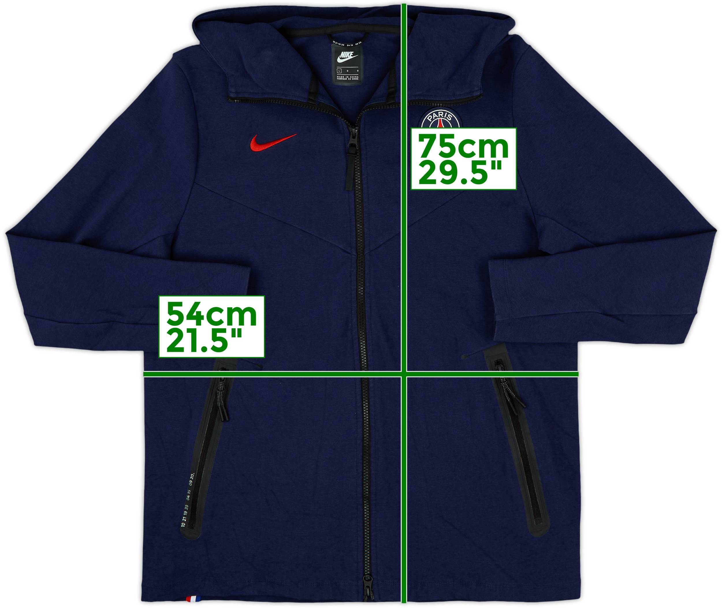 2020-21 Paris Saint-Germain Nike Track Jacket - 8/10 - (L/XL)