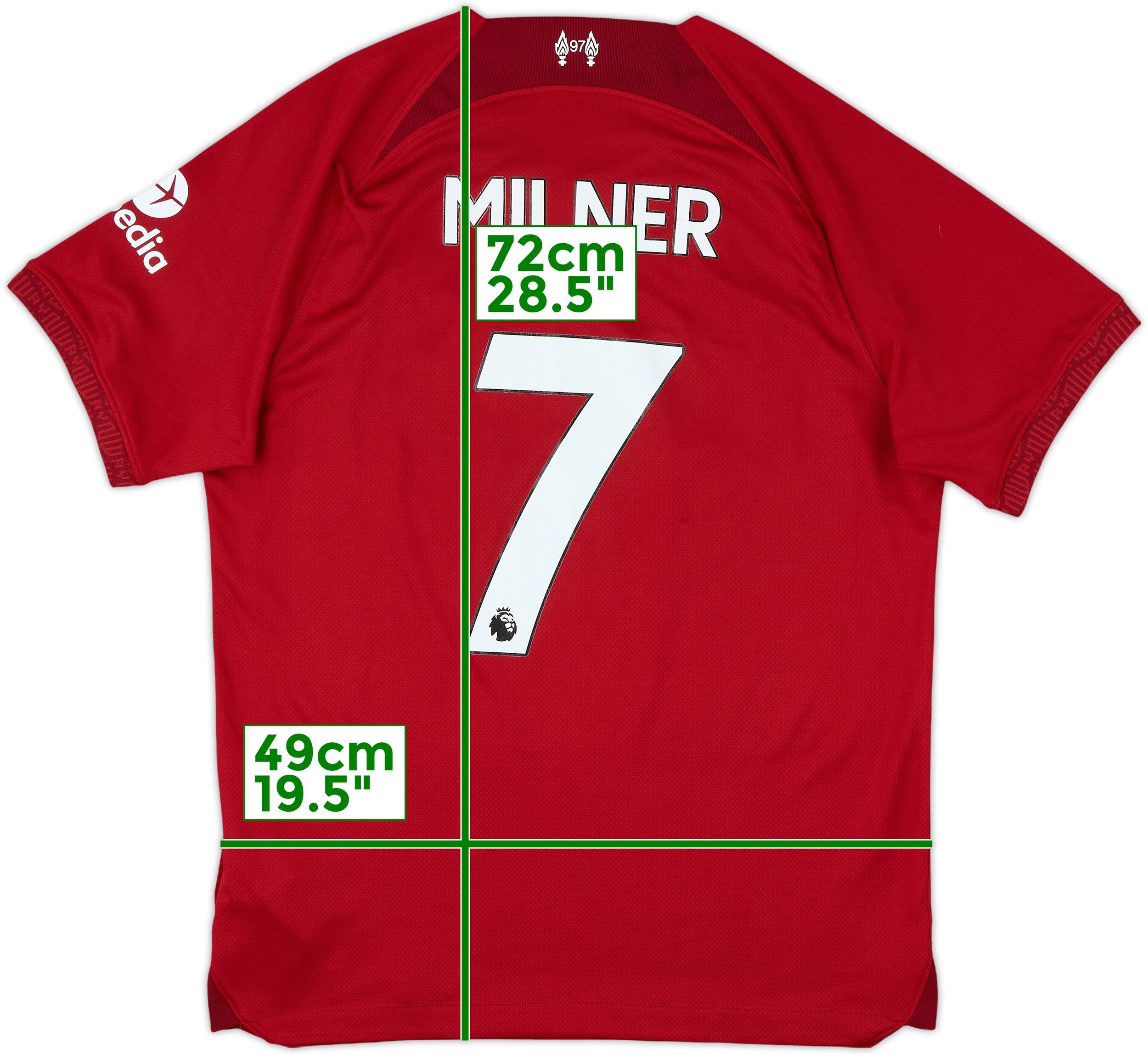 2022-23 Liverpool Home Shirt Milner #7 - 7/10 - (M)