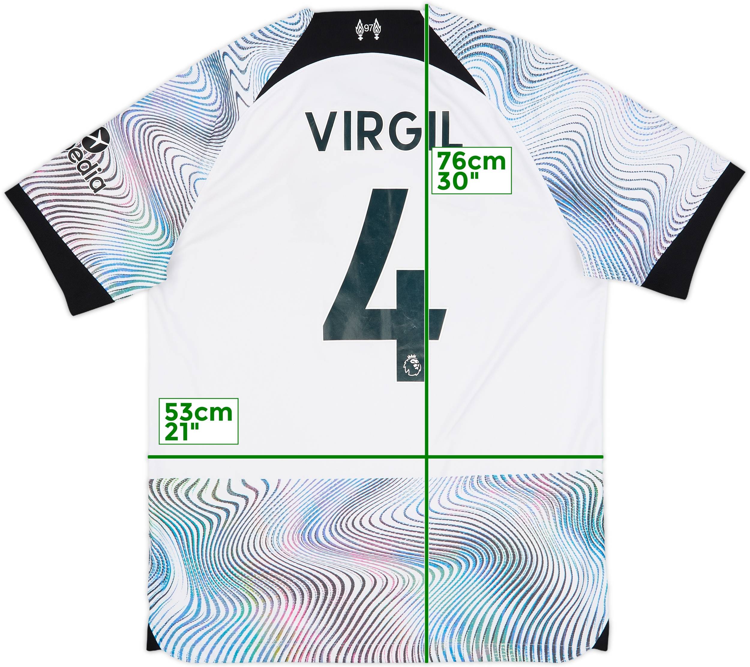 2022-23 Liverpool Away Shirt Virgil #4 - 7/10 - (L)