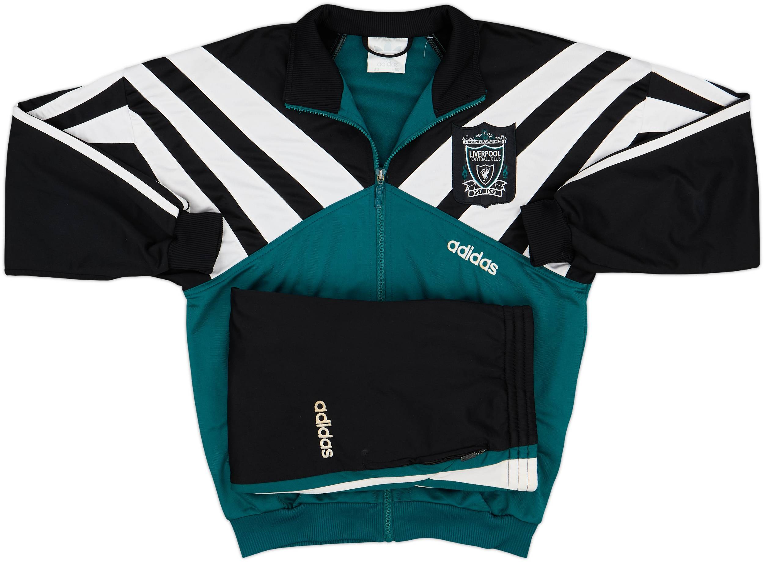 1995-96 Liverpool adidas Tracksuit - 7/10 - (S)