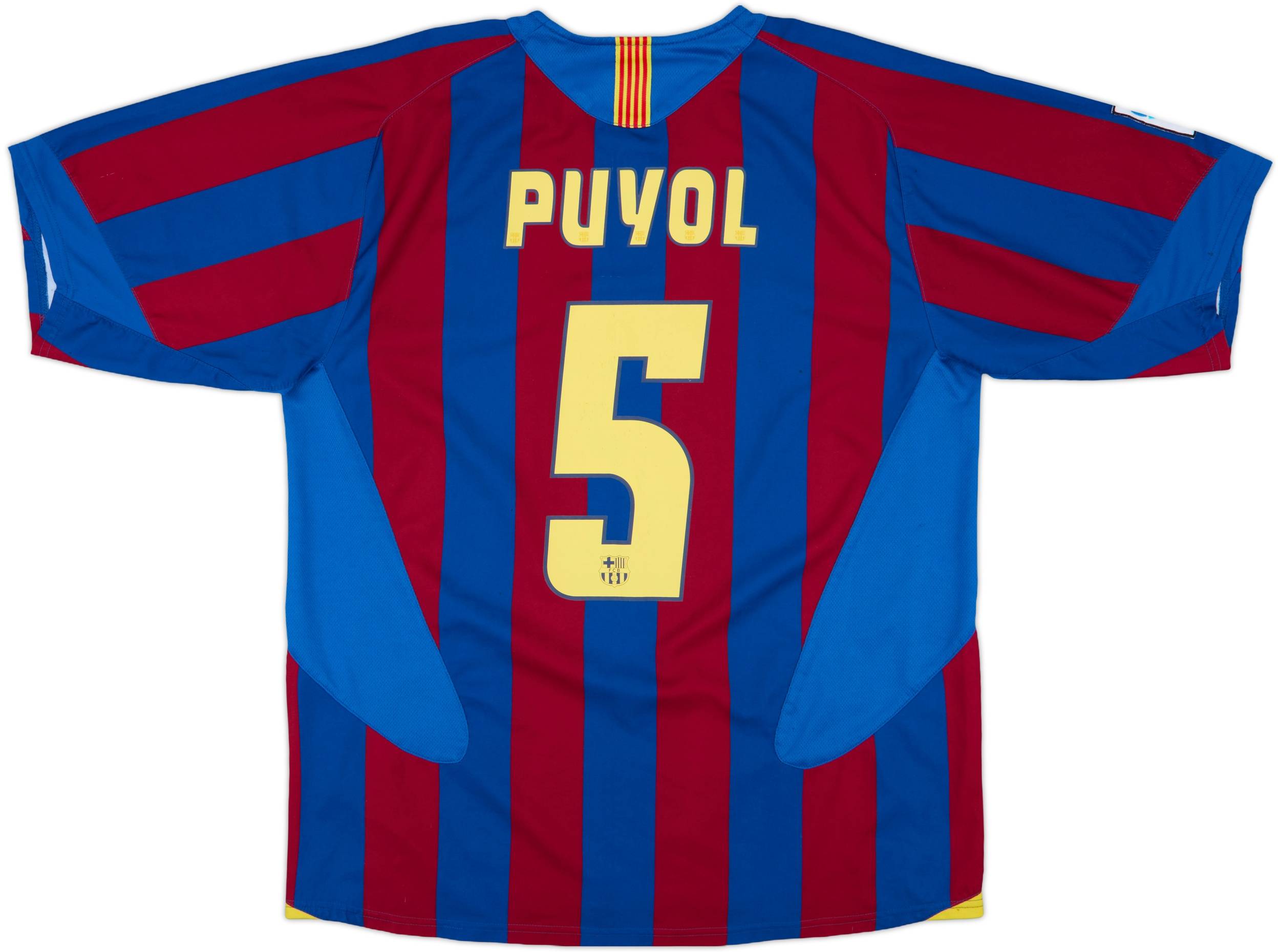 24時間限定タイムセール #5 Puyol Shirt Home Barcelona 2005-06 - (L) - 8/10 ウェア