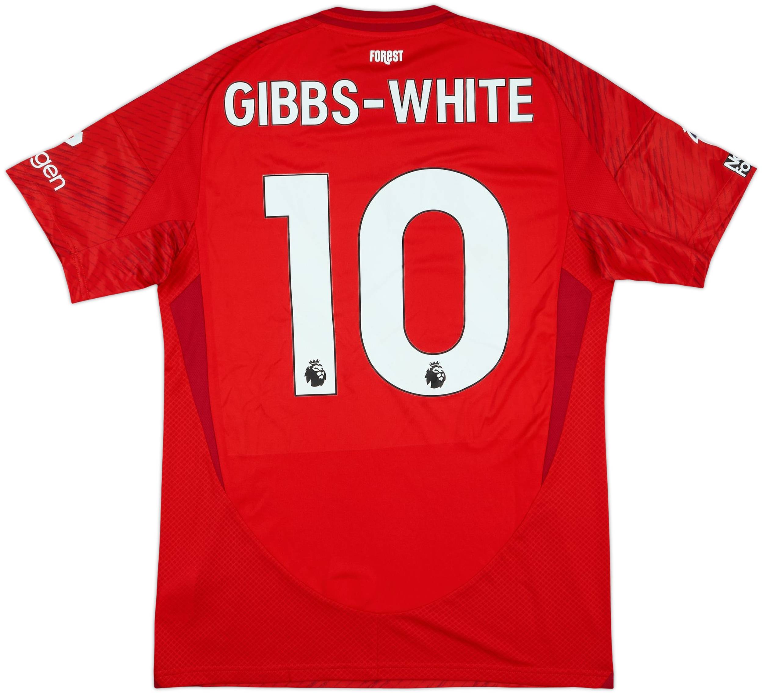 とっておきし福袋 Issue Match Forest Nottingham 2024-25 Home #10 Gibbs-White Shirt ウェア