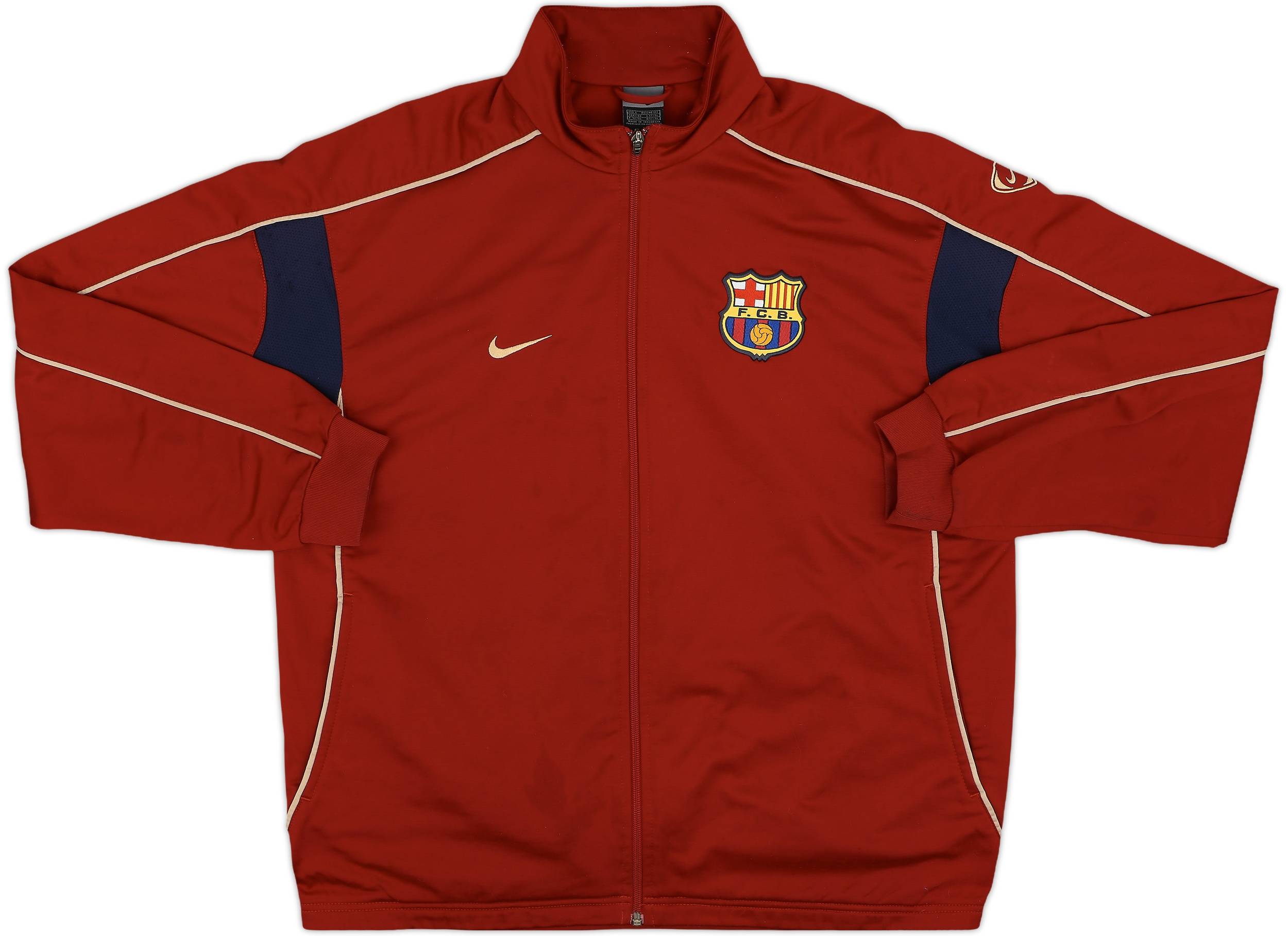 バルセロナ ジャケット 2002-03 Barcelona Nike Track Jacket - 8/10 - (L)