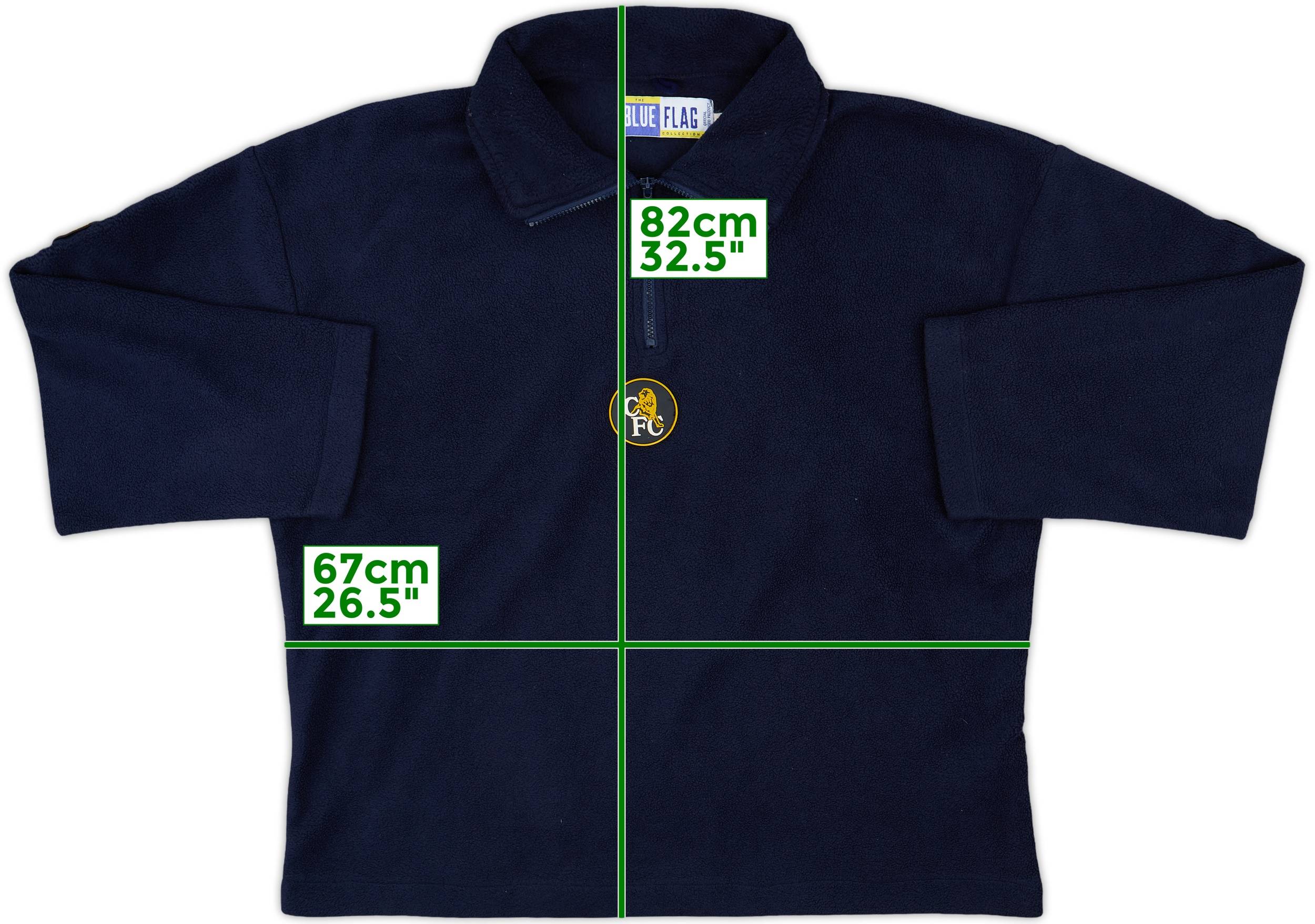 ２００８シーズン　チェルシー　ジャケット 1997-99 Chelsea 1/4 Zip Fleece Jacket - 8/10 - (XL)