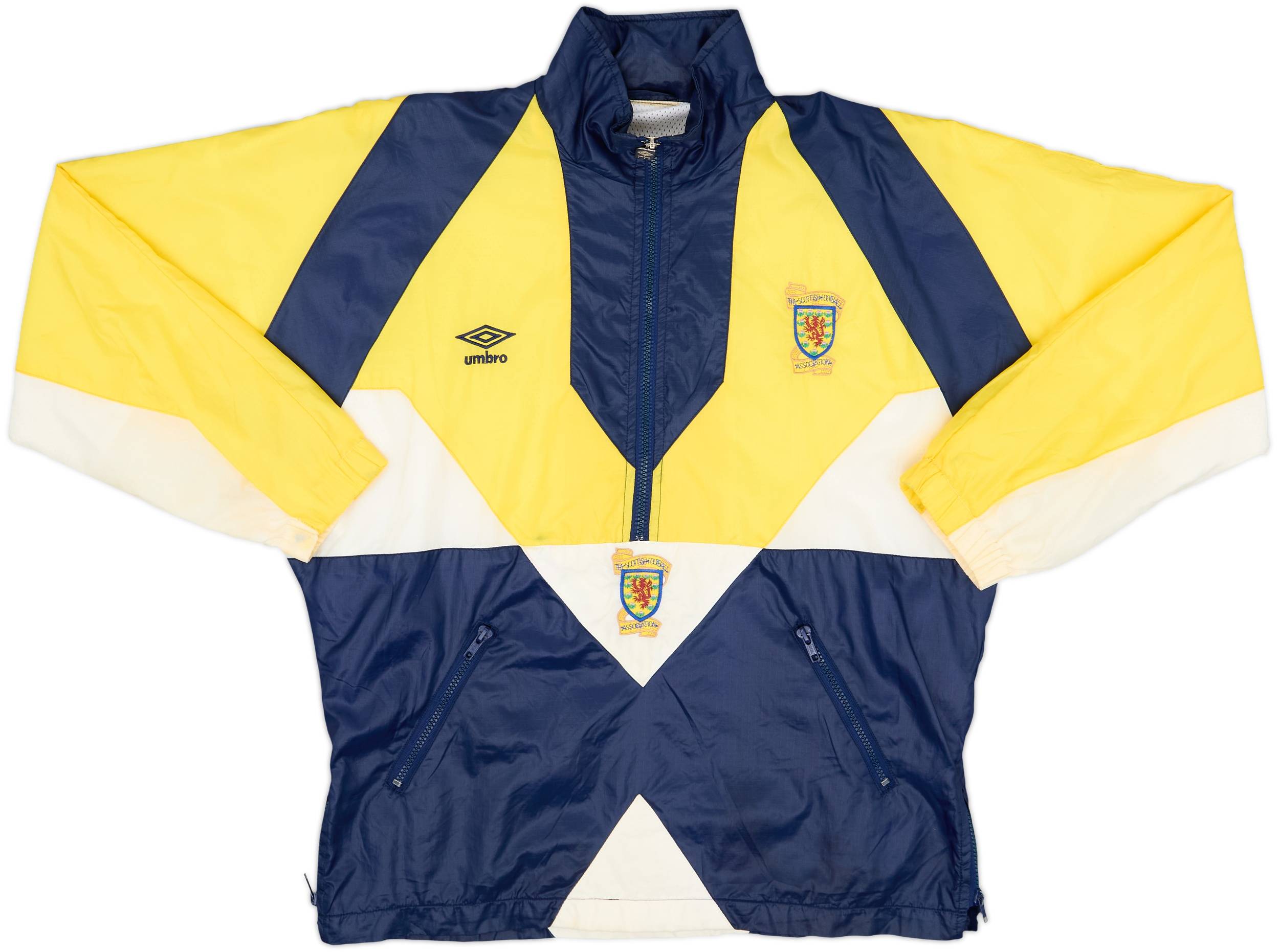 ご自宅用限定お買い得品 Scotland 1990-92 Umbro (L) - 8/10 - Jacket Track Zip 1/2 トップス